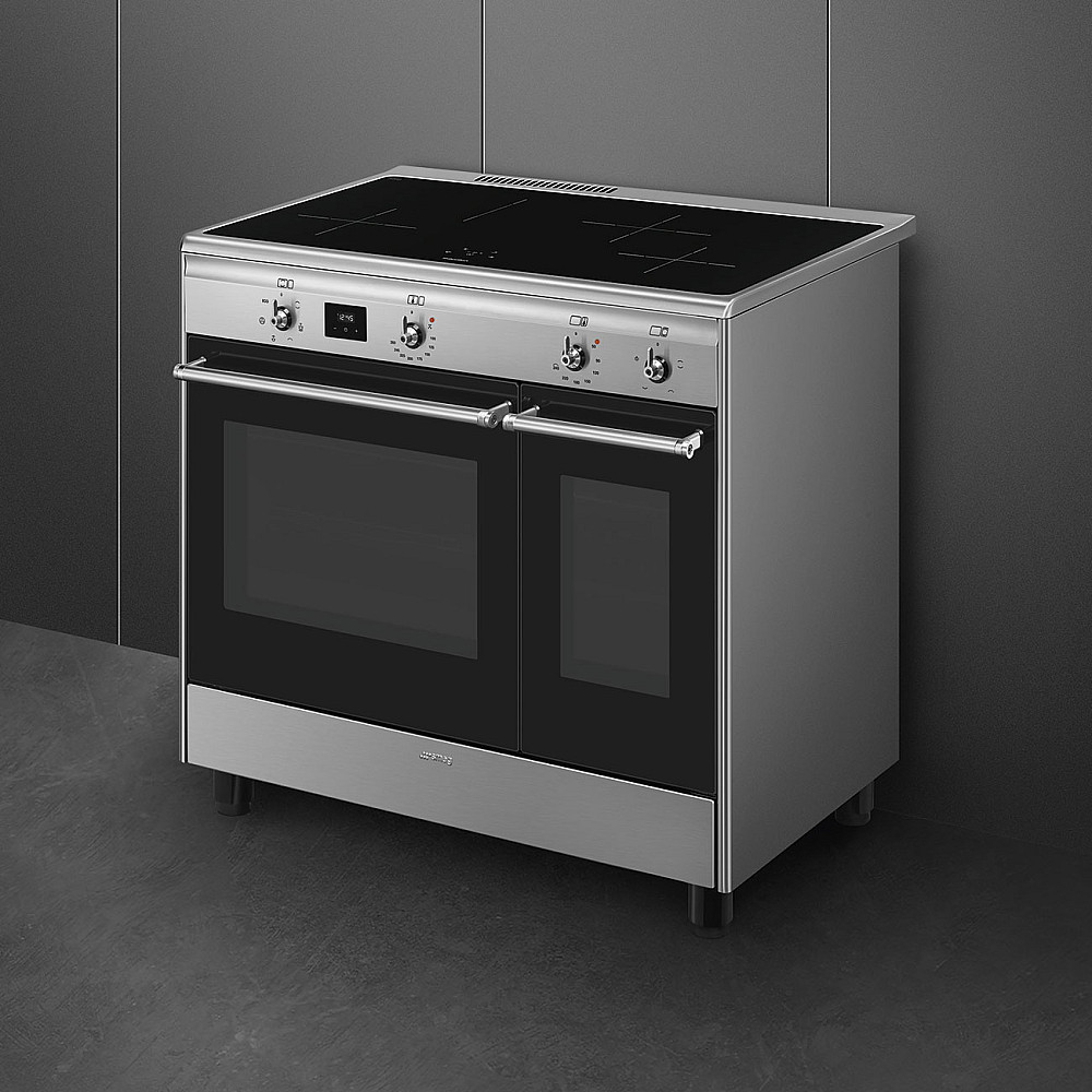 Inbyggingsovn Smeg - CX92IM, Rustfri med Dobbelovn