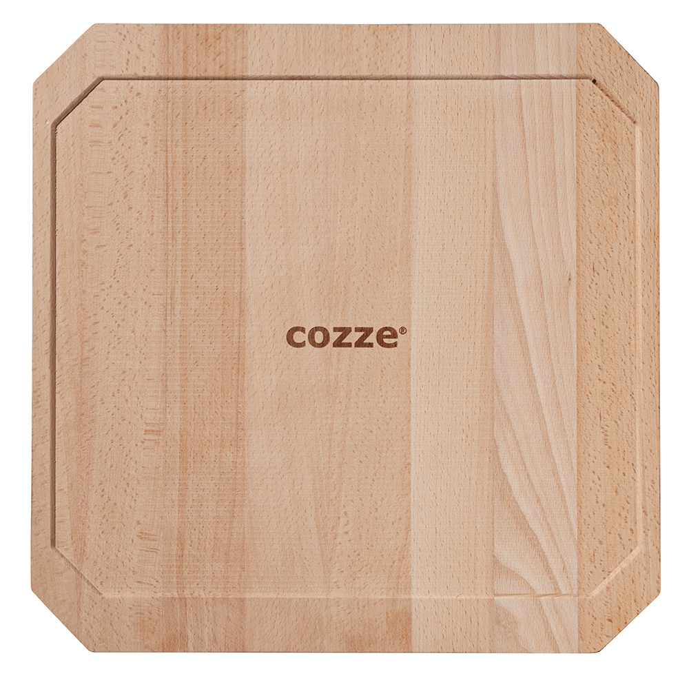 Støpejernspanne Cozze med Treunderlag 330x330 mm