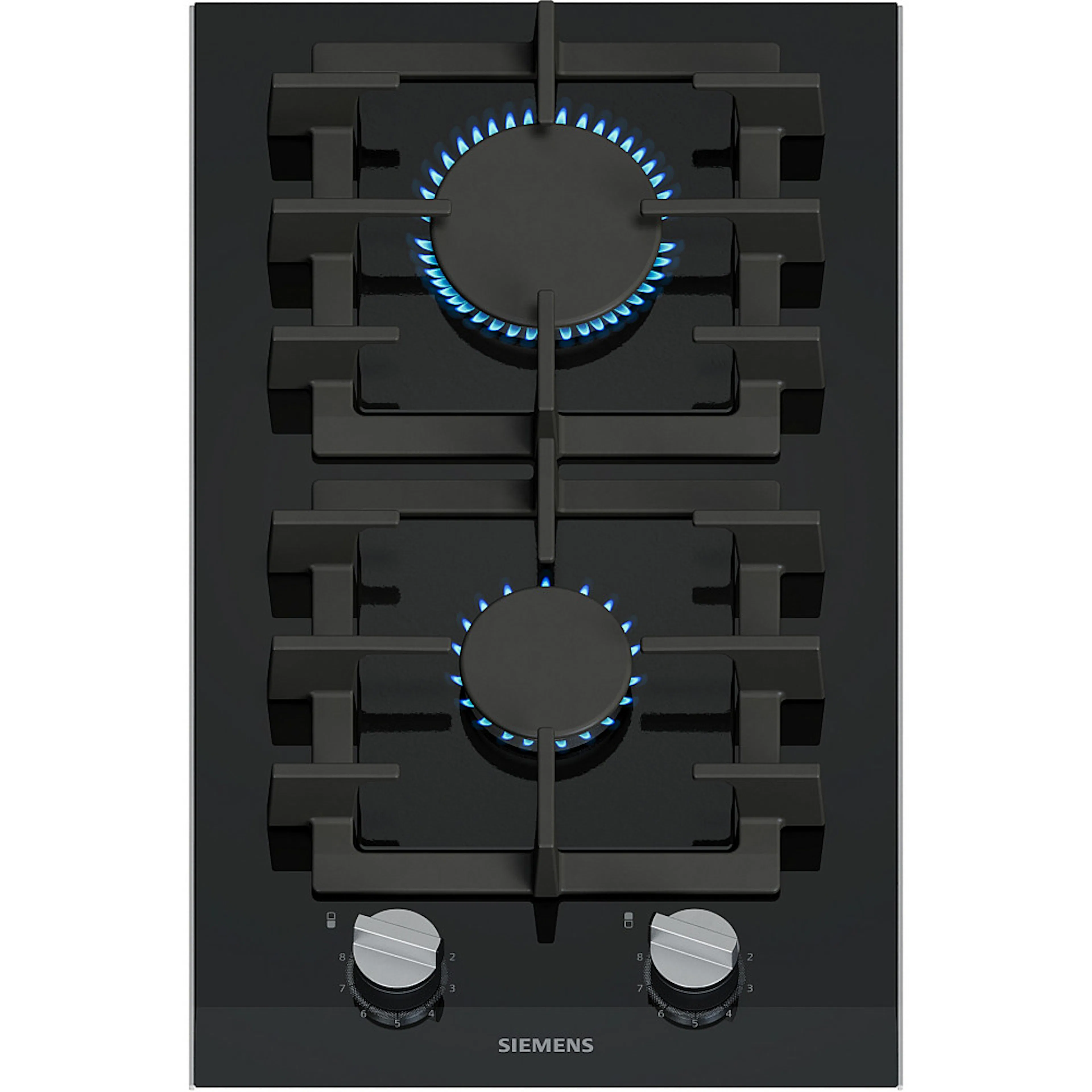 Gasskoketopp Siemens ER3A6BI40 iQ700 30 cm Domino Sort Glasskeramikk