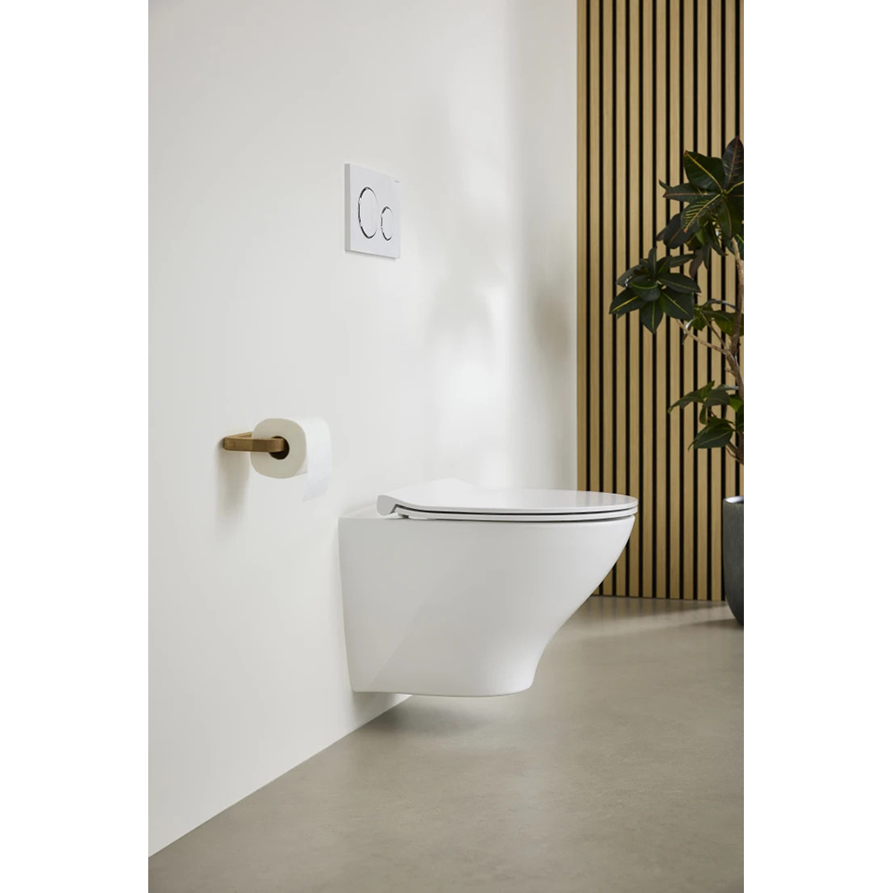 Vägghängd Toalettstol Ifö Spira Modern Rimfree