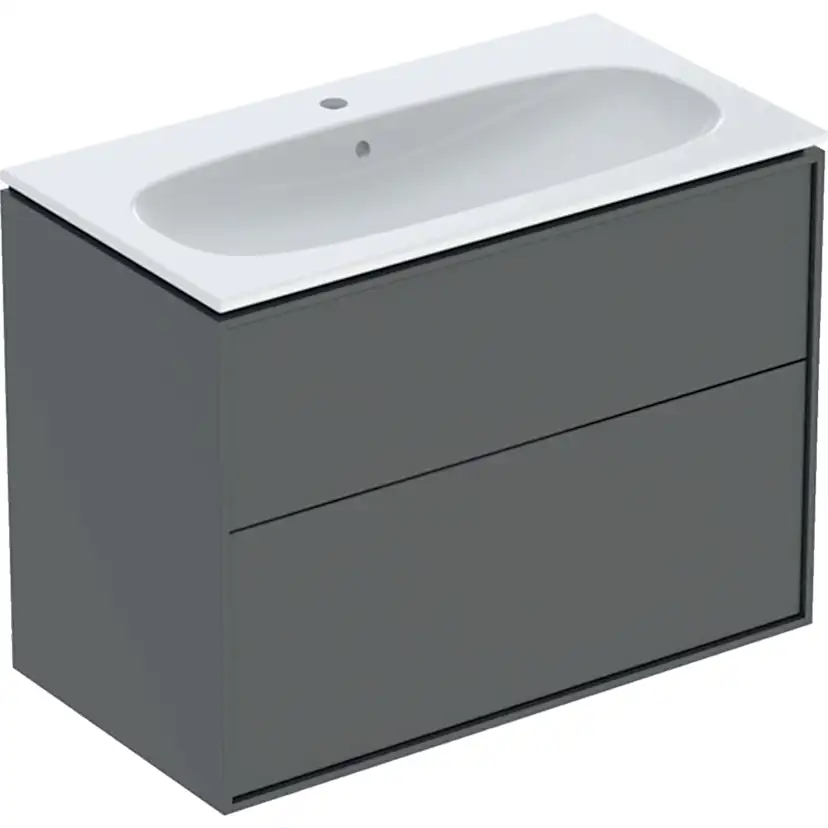 Servantskap Ifö Sense Art Smal Design 90 med 2 Skuffer