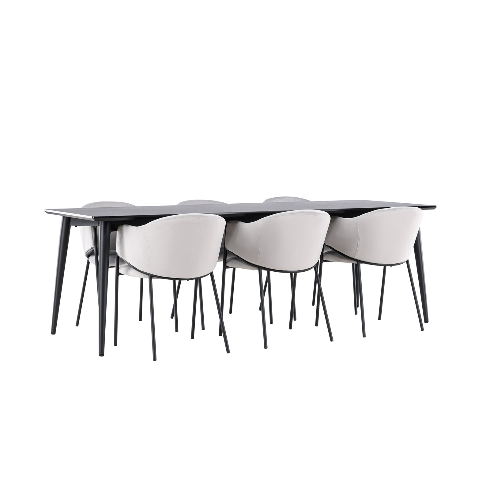 Spisegruppe Venture Home Ellis 230 med 6 stk Evelina Stoler