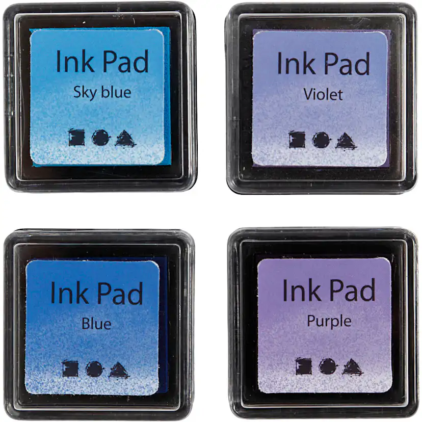 Stempelpute Creativ Company 3,5x3,5 cm 4-Pk