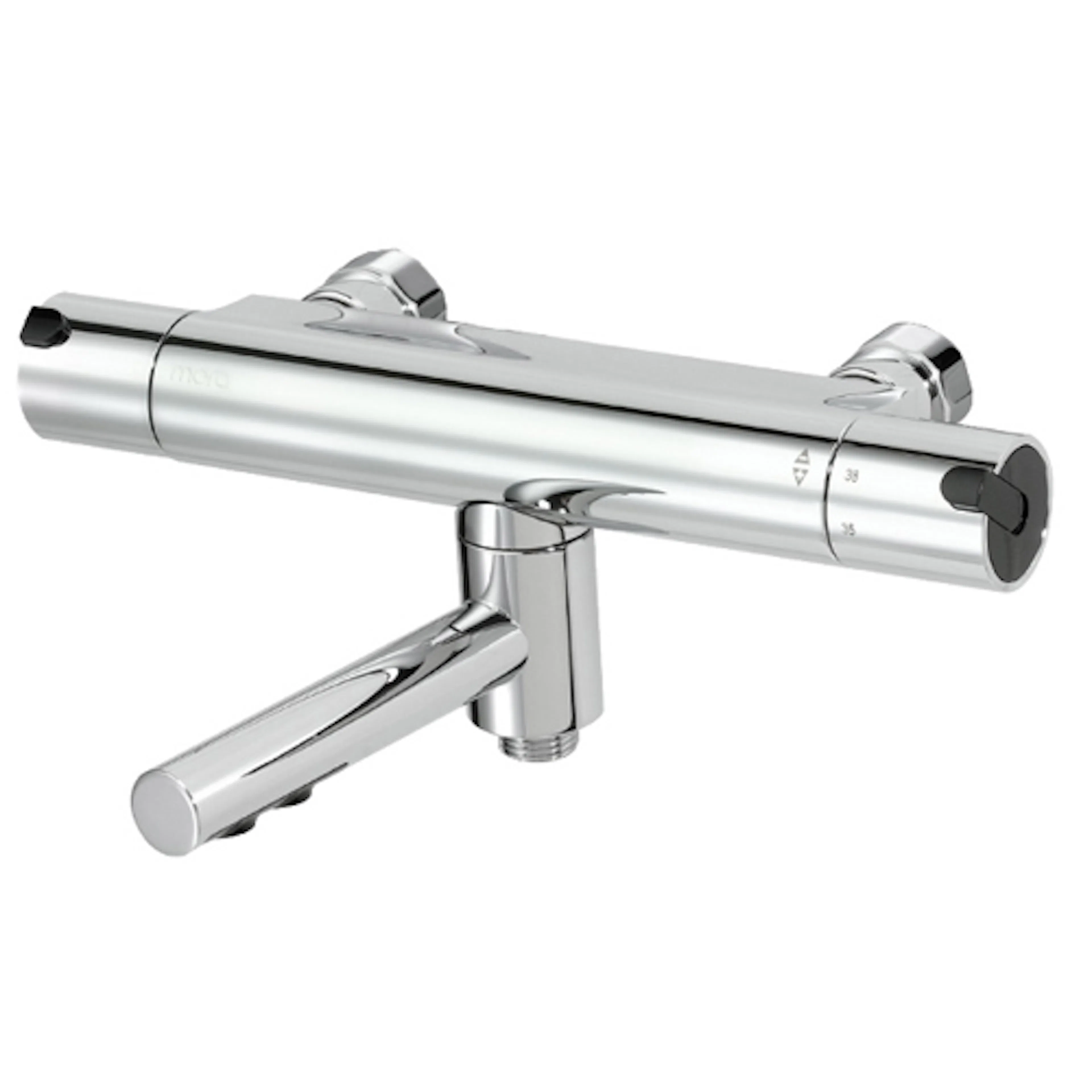 Badkarsbl. Mora Rexx T5 Krom/Svart 160 cc