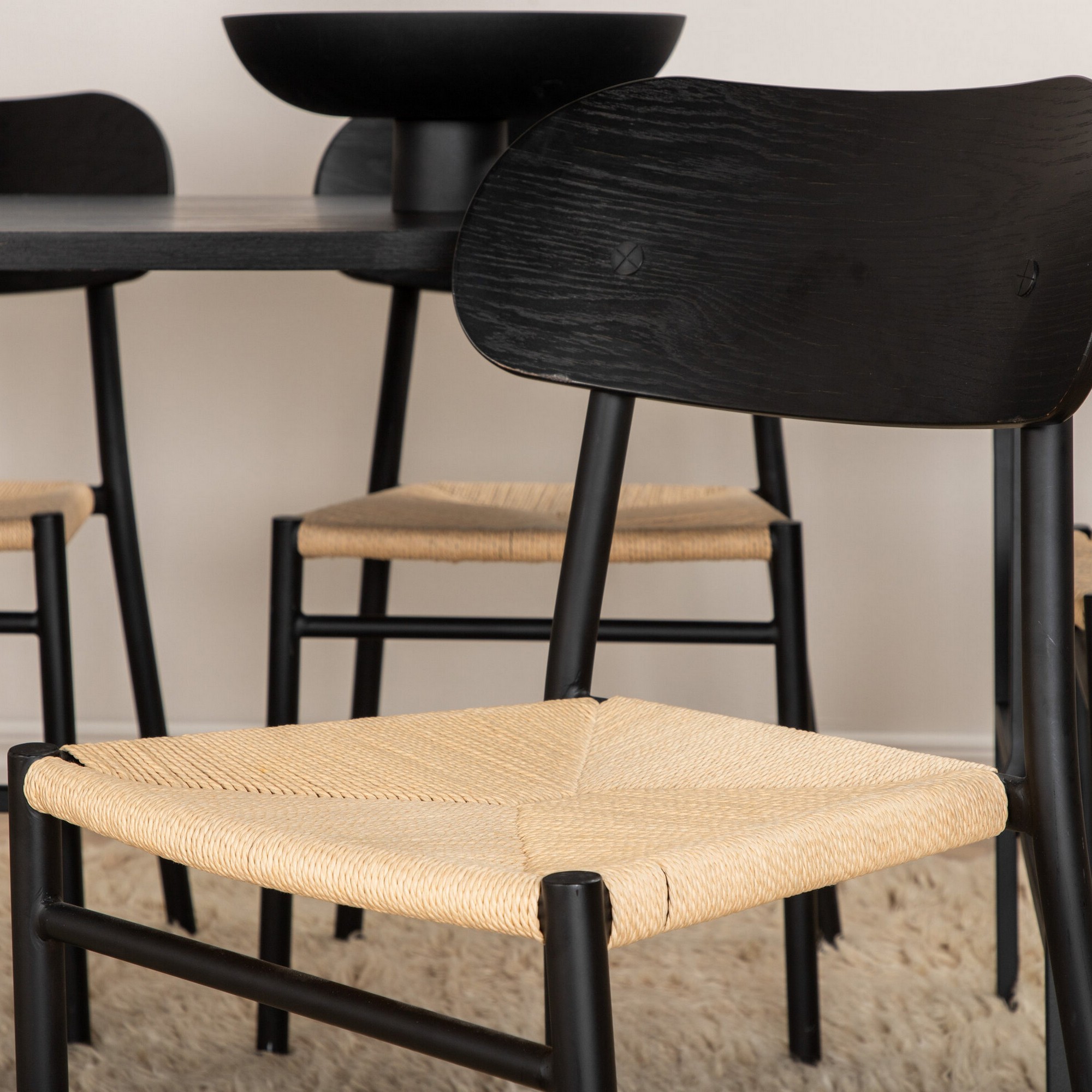 Spisegruppe Venture Home Uno med 6stk Polly Stoler