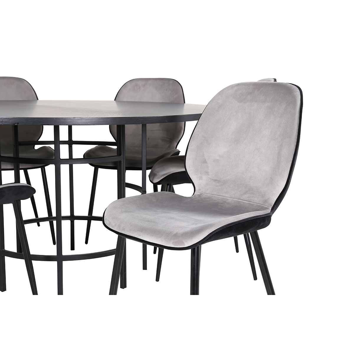 Spisegruppe furniture/fashion Copenhagen Ø140 cm med 6 Emma Stoler