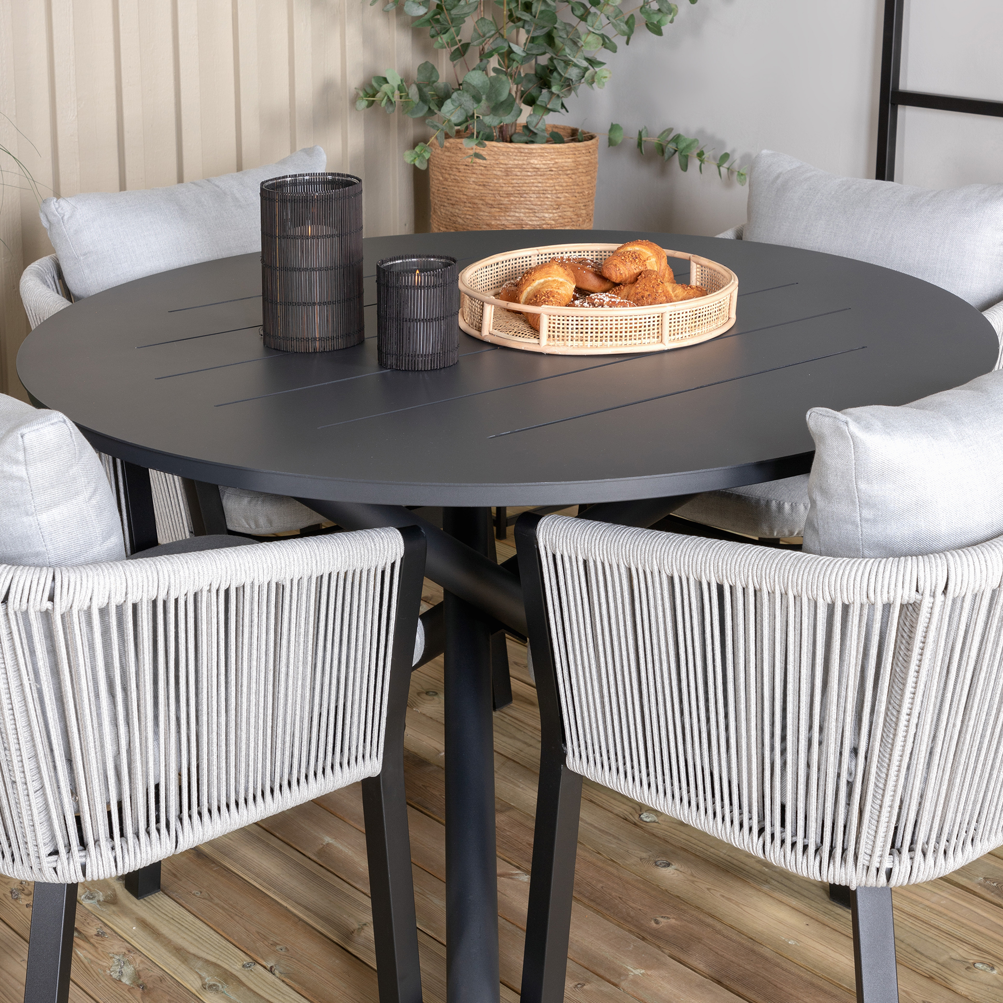 Spisegruppe Venture Home Alma med 4 Virya Stoler