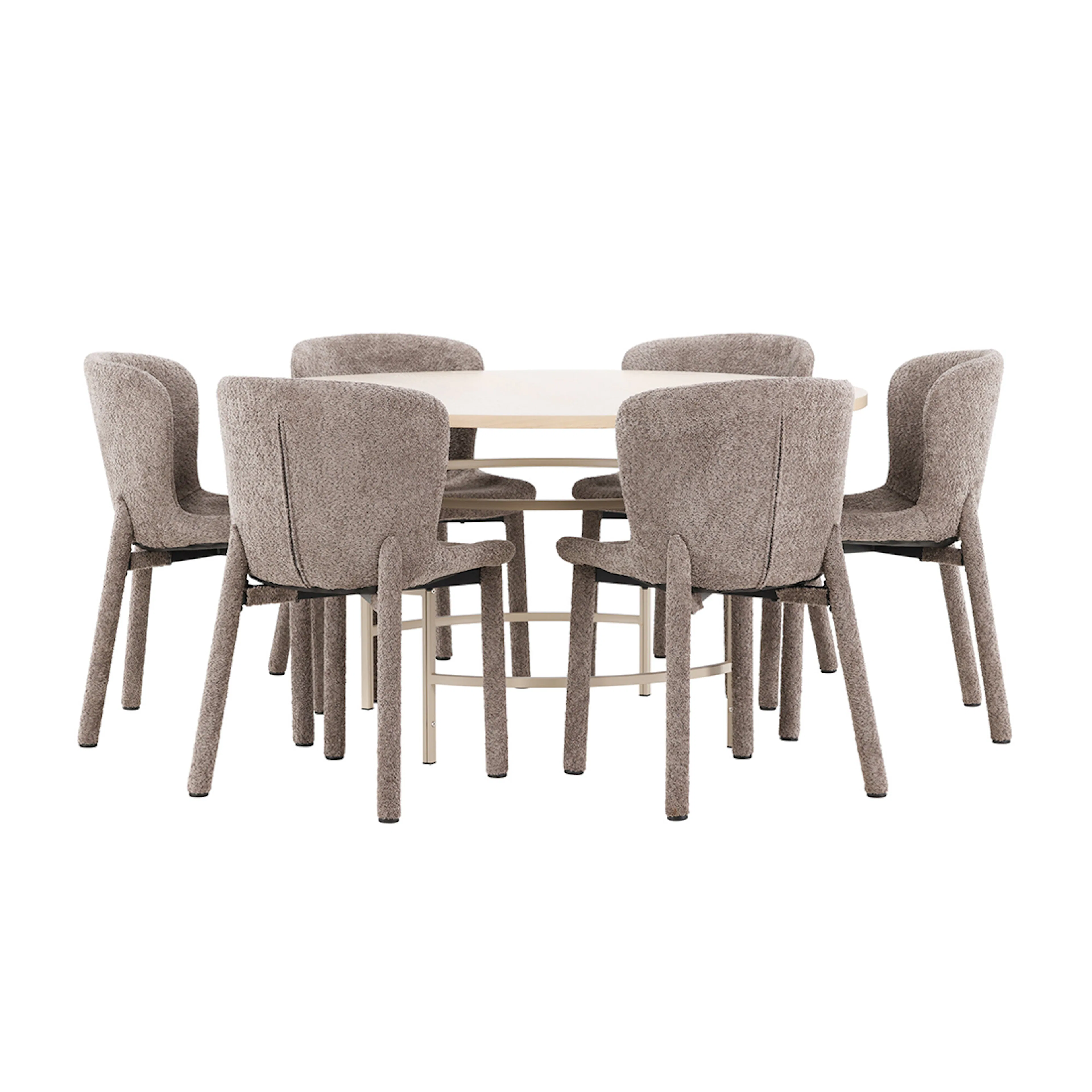 Spisegruppe Venture Home Copenhagen Ø140 cm med 6st Astoria Spisestoler