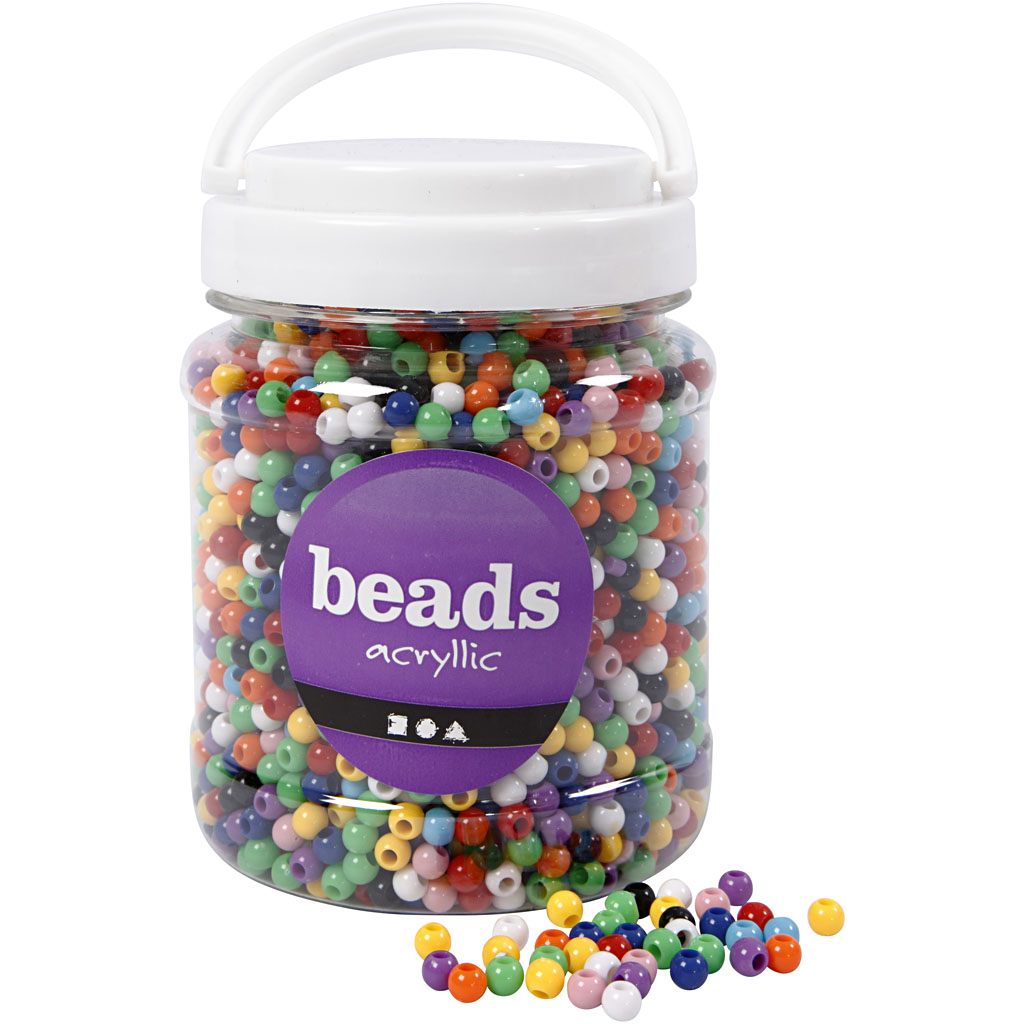 Kongomix Creativ Company Ass Farger D6 mm Hullstr 3 mm 700 ml/1 Pk