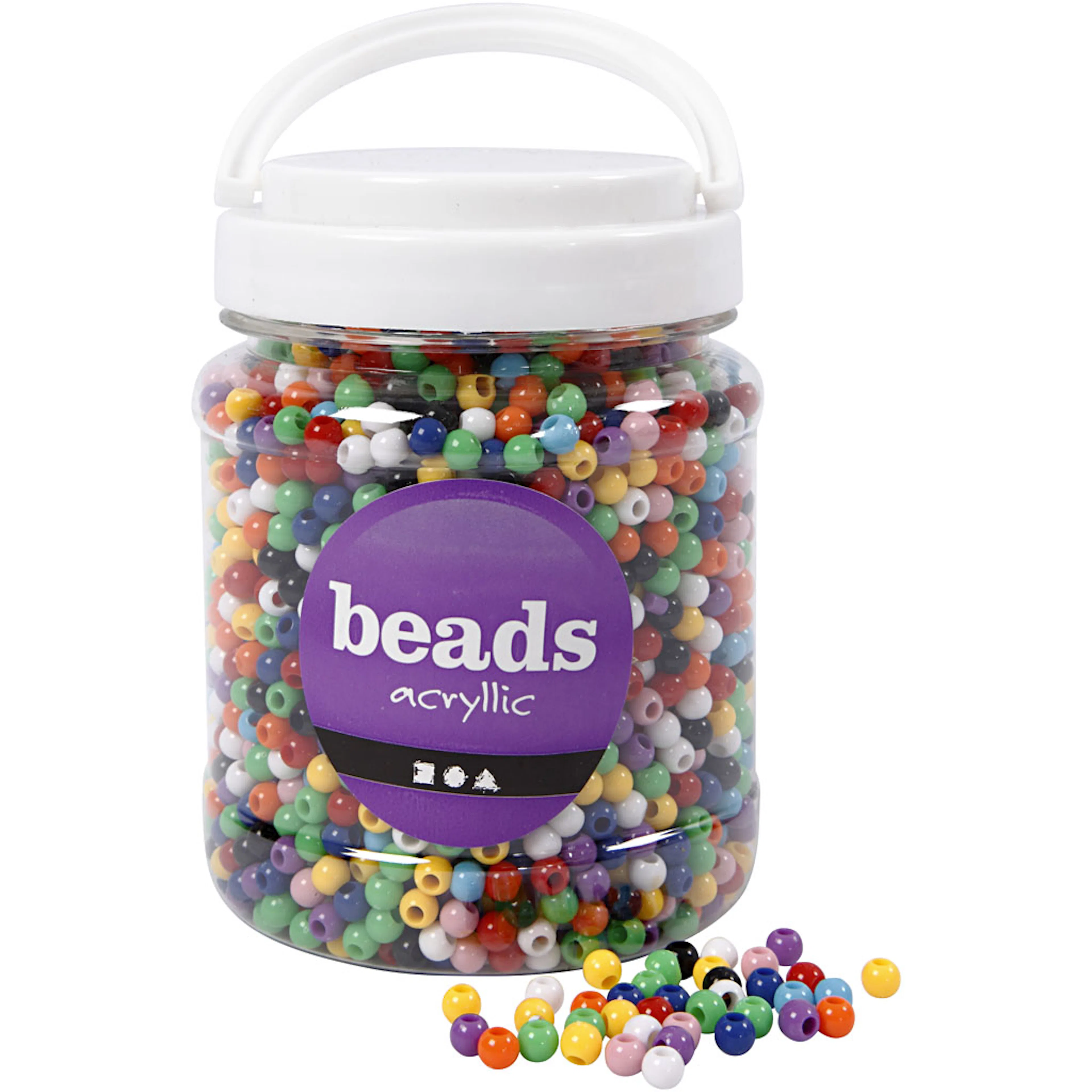Kongomix Creativ Company Ass Farger D6 mm Hullstr 3 mm 700 ml/1 Pk