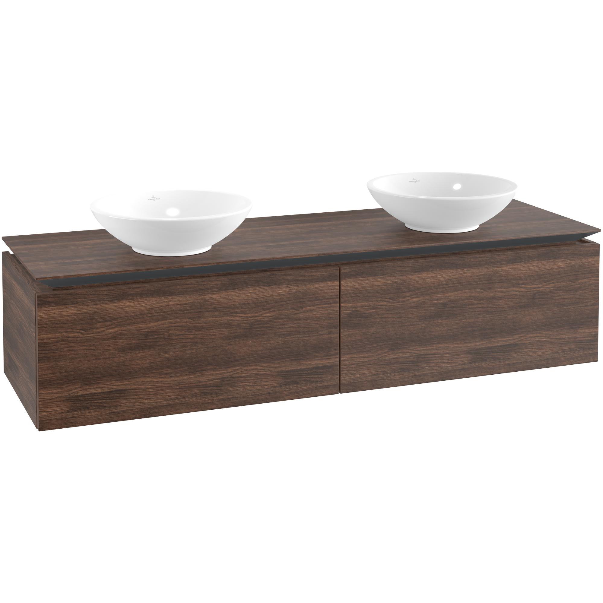Tvättställsskåp Villeroy & Boch Legato Kompakt 1600 med 2 Lådor för Två Ytmonterade Tvättställ från Övriga V&B Serier