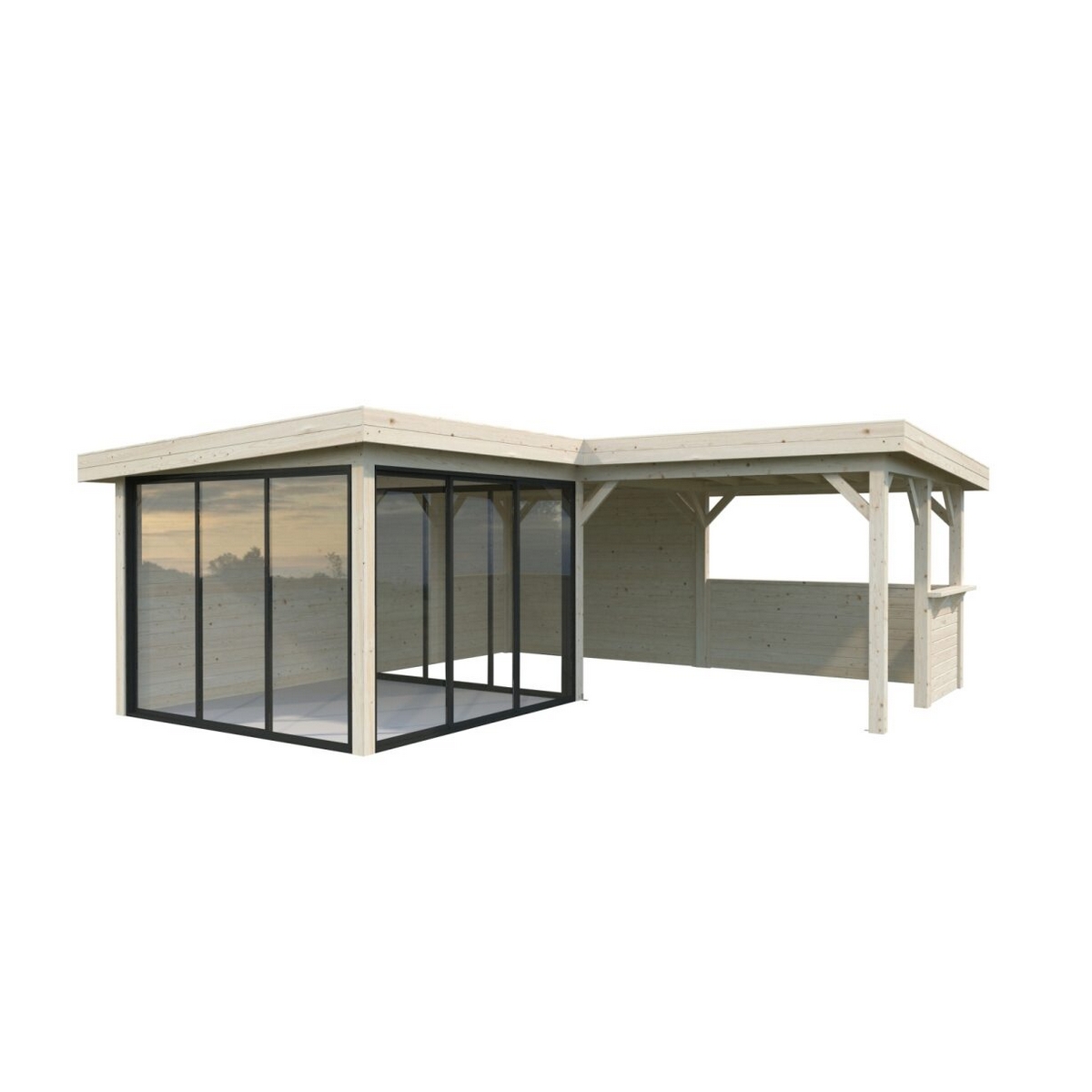 Hagestue Palmako Lenna 24,9 m2 Set 410 Slide