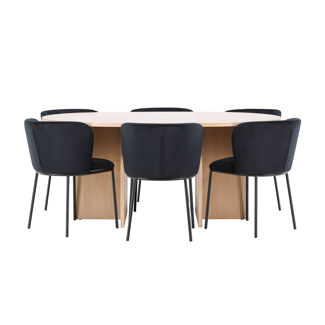 Spisegruppe Venture Home Strada Ø120 cm med 6st Edina Spisestoler
