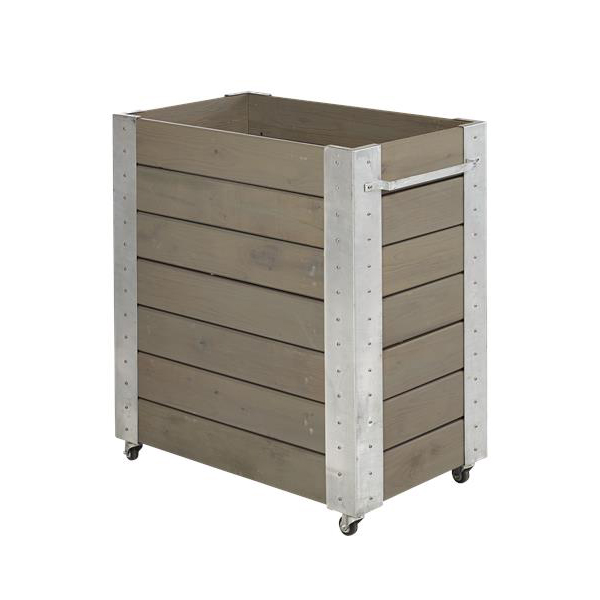 Blomsterkasse PLUS Cubic Gråbrun 87x50x95 cm