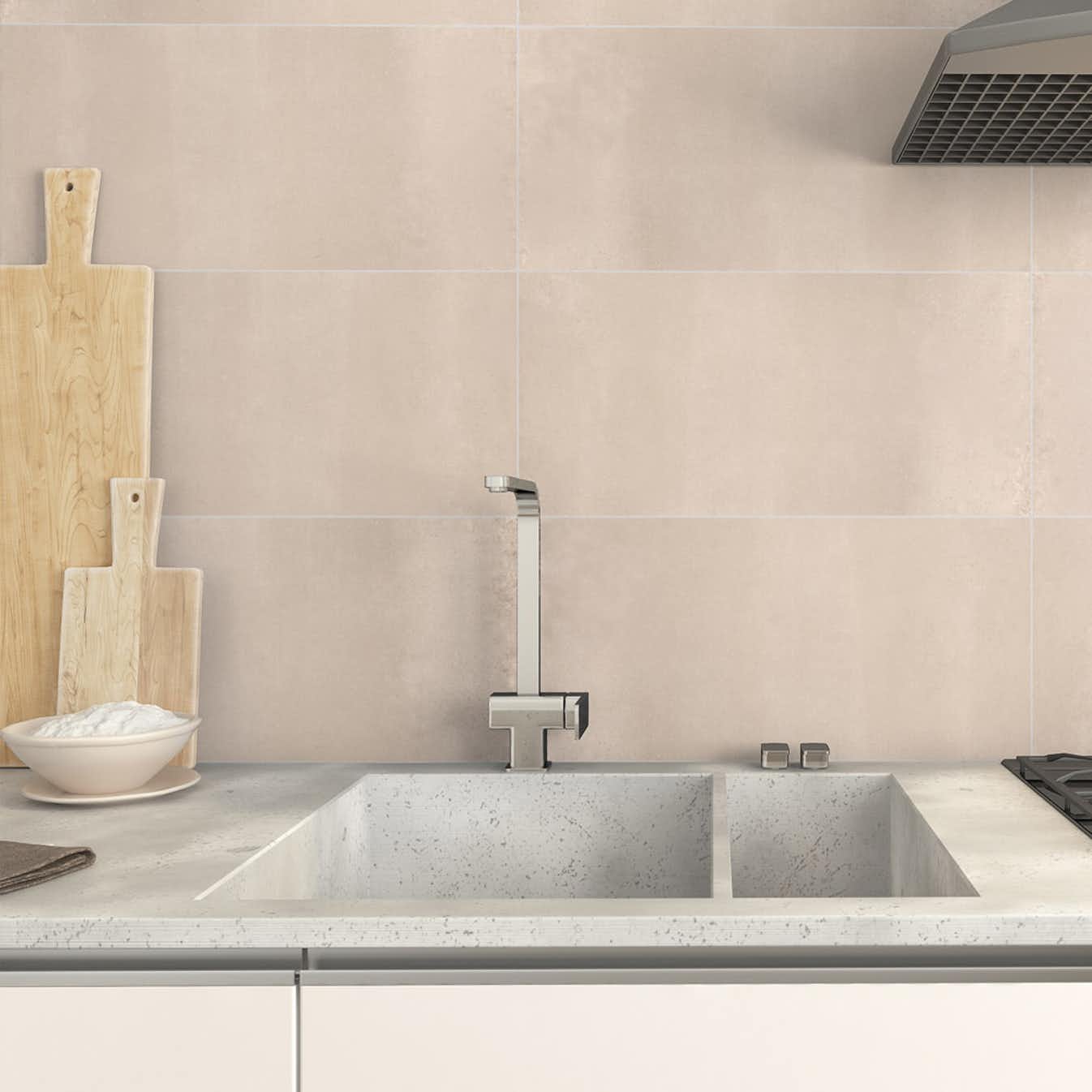 Hill ceramic beige kjøkkenfliser