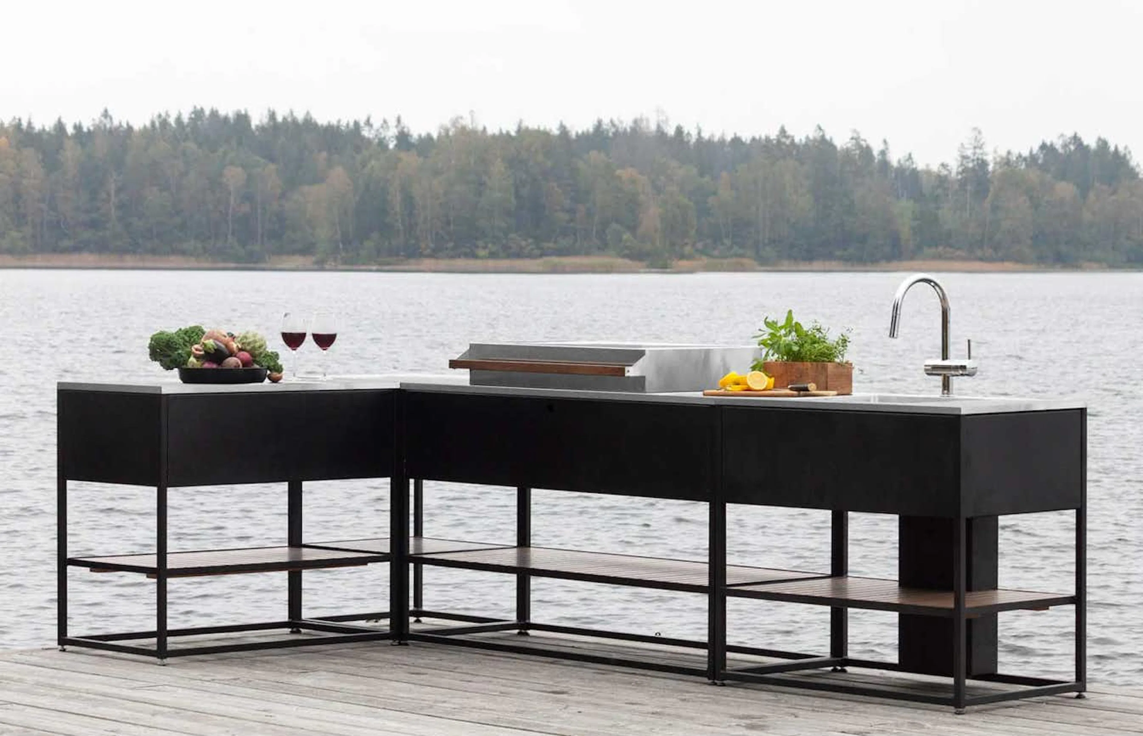 Inspirasjon til å bygge utekjøkken med grill