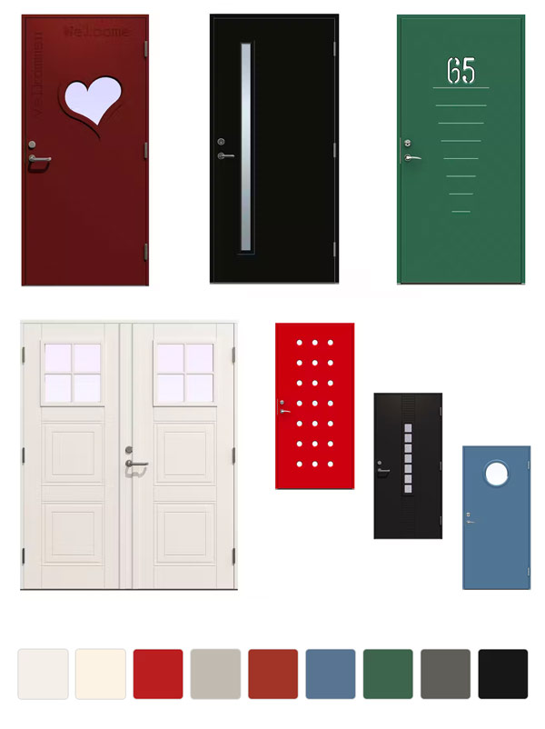 ytterdører med glass eller vindu | Bygghjemme.no