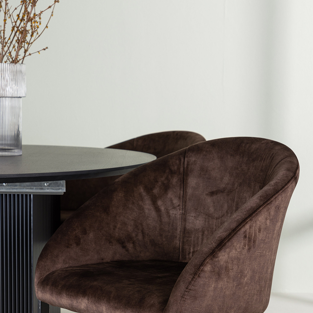 Spisegruppe Venture Home Matilda med 4 Evening Stoler