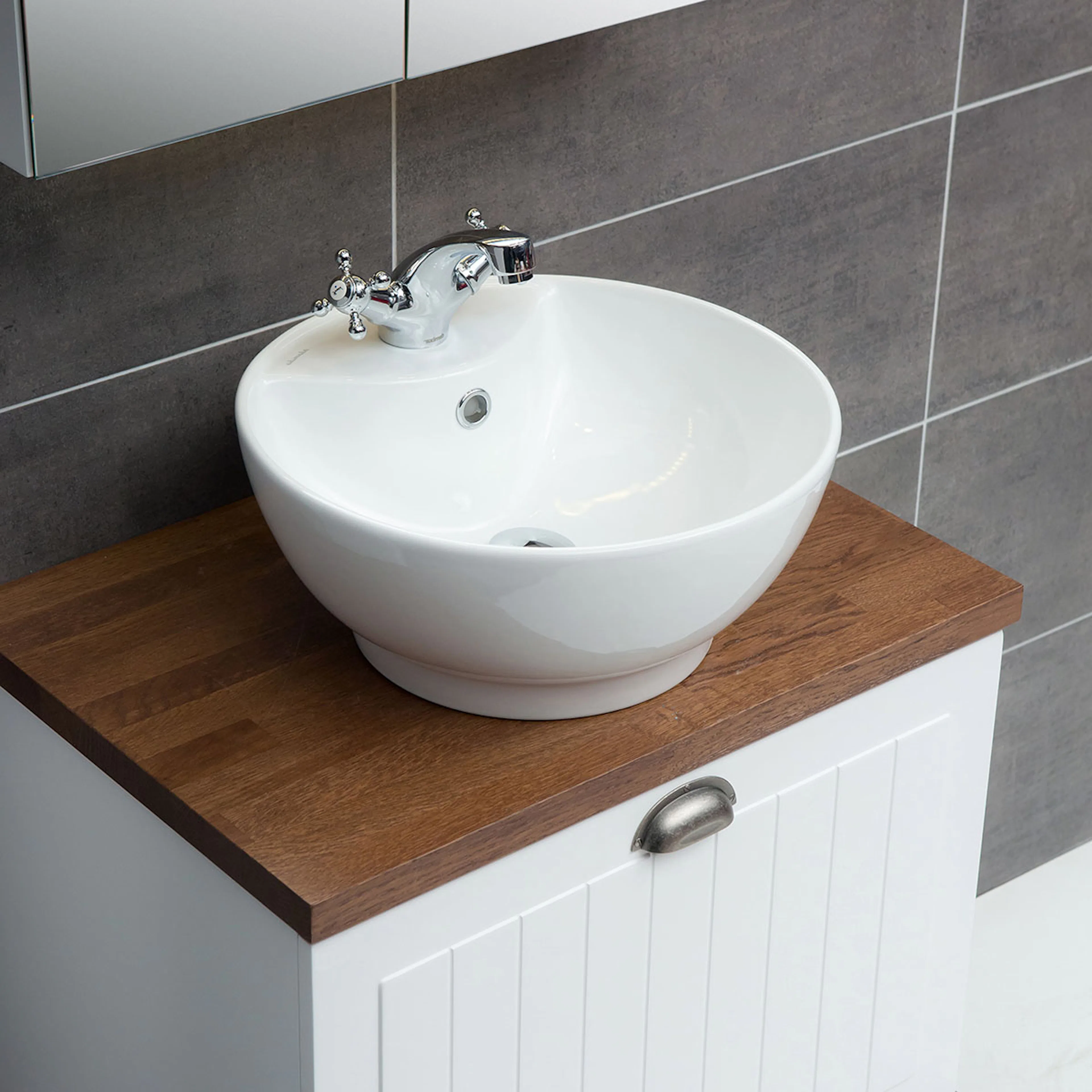 4AQUA Tvättställ Diamante Vit