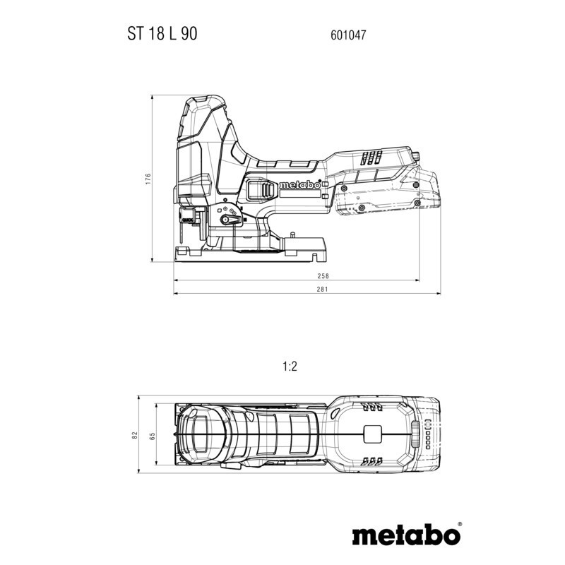 Stikksag Metabo ST 18 L 90 uten Batteri og Lader