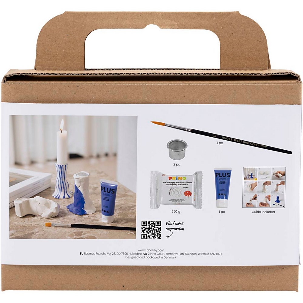 Hobbysett Creativ Company Mini DIY Kit Lysestaker Modellering