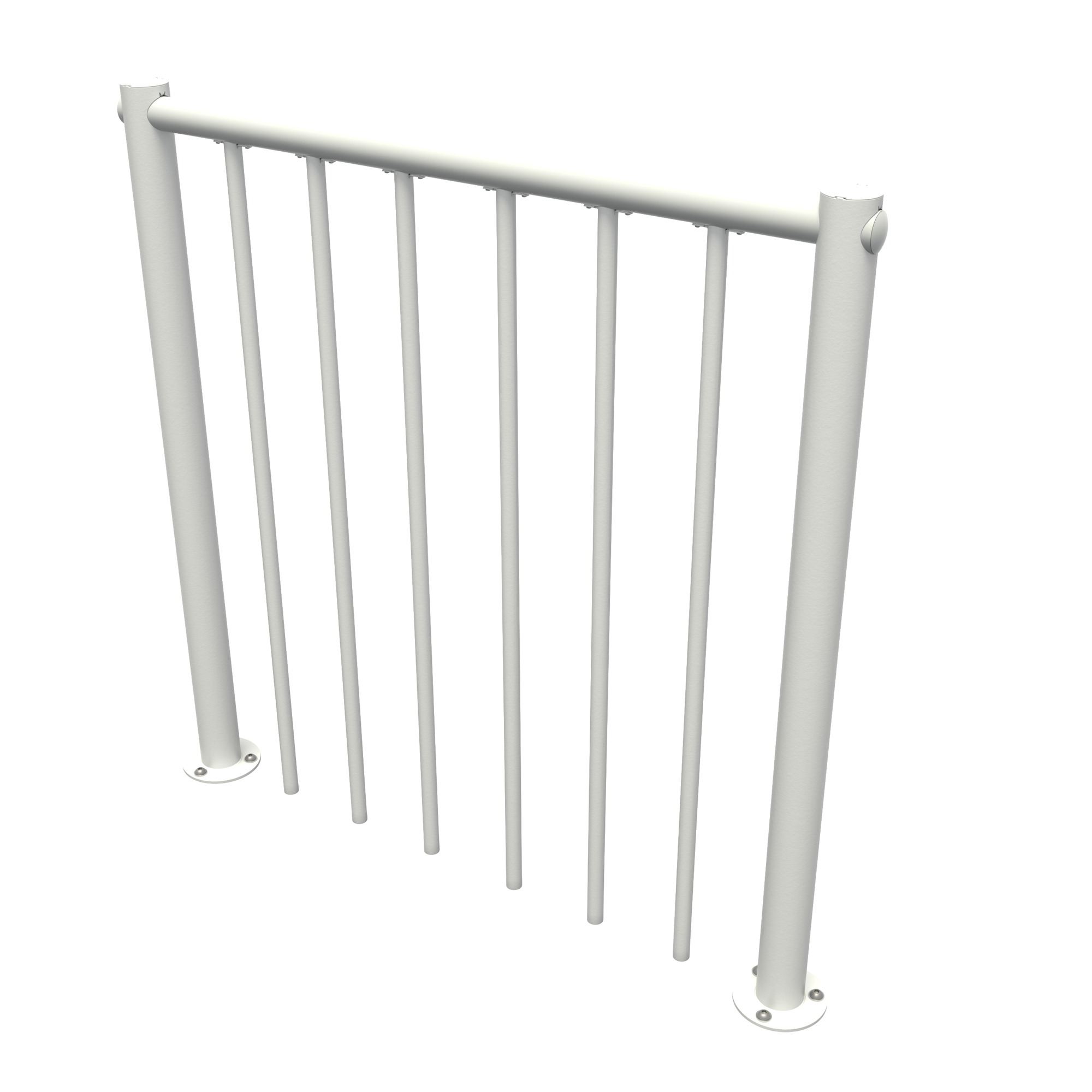 Rekkverk Byggera Euro Design Hvit Rett
