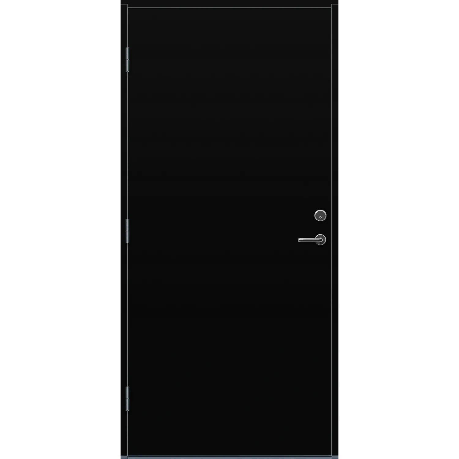 DØR YD EI30/DB30 9X21V SORT BxH 90x210 Venstre, NCS S-9000-N, Svart
