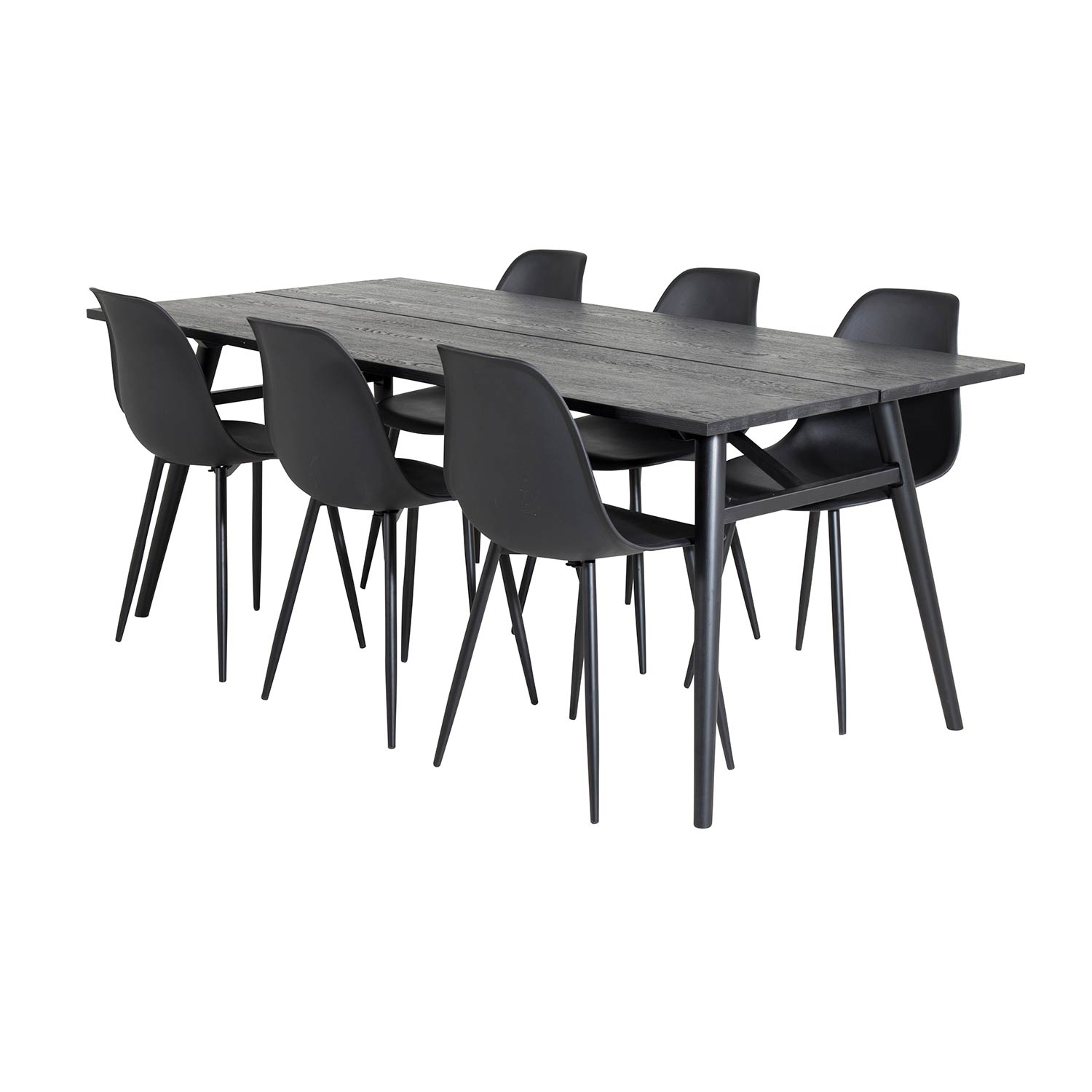 Spisegruppe Venture Home Salt med 6 Pop Stoler