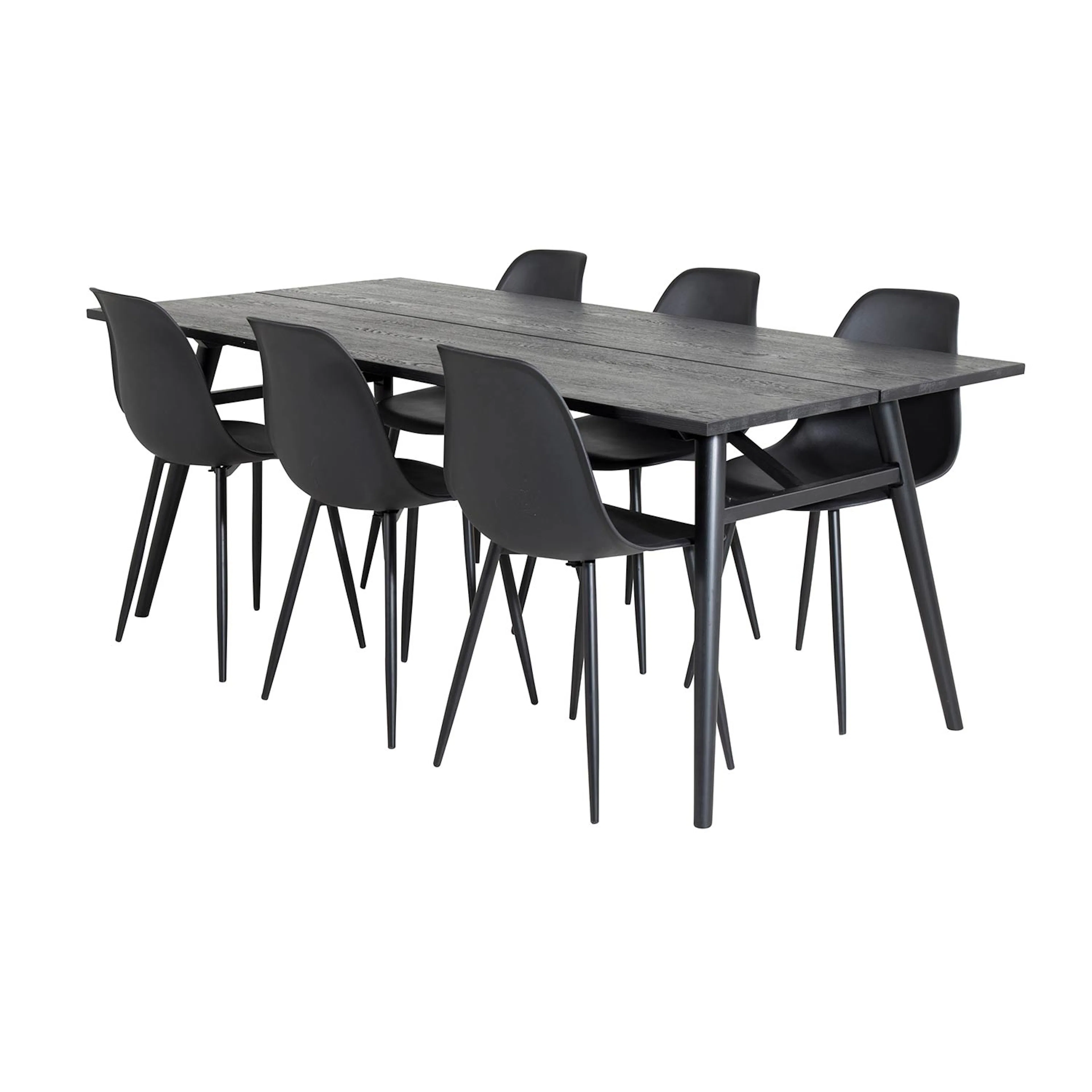 Spisegruppe Venture Home Salt med 6 Pop Stoler