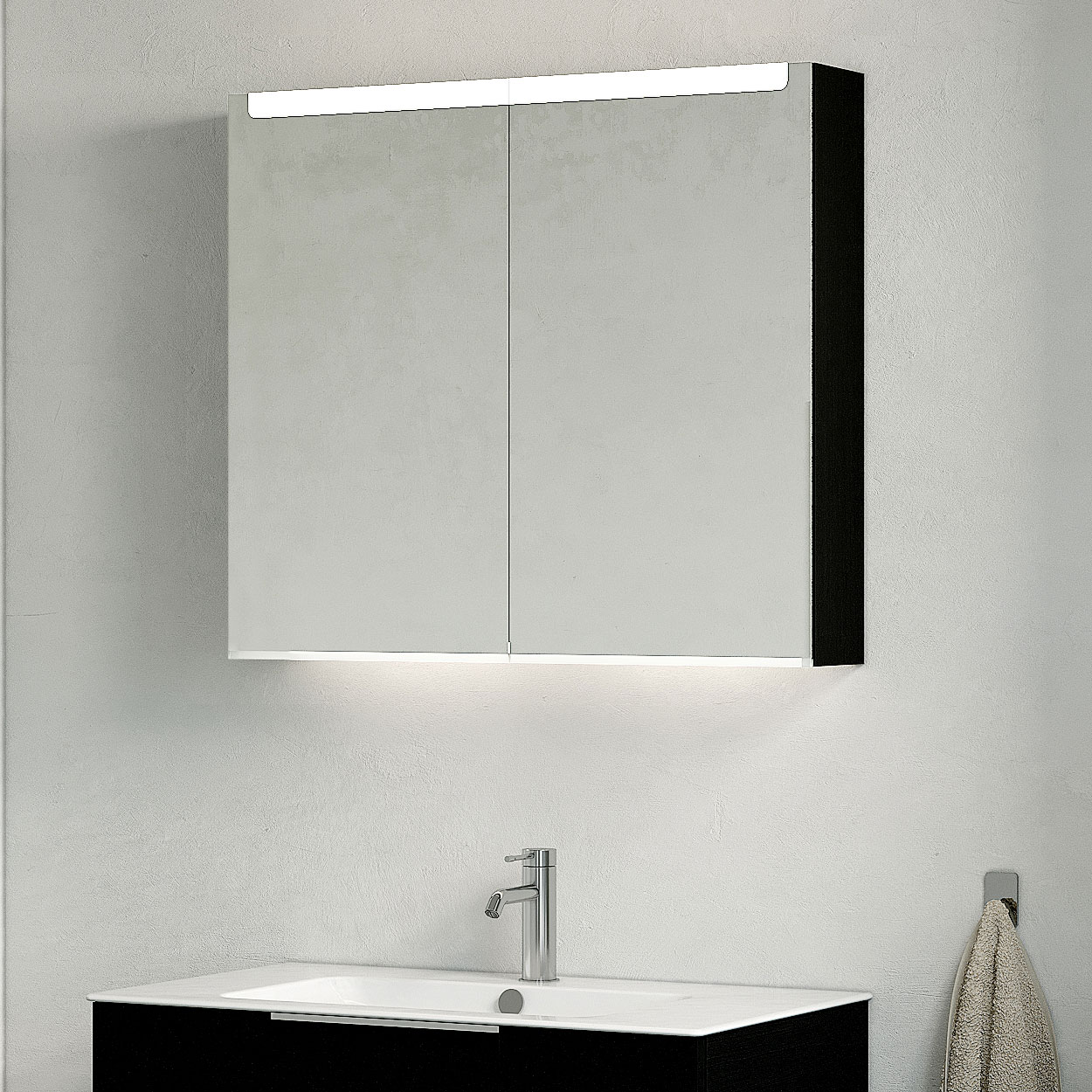 Speilskap Macro Design Crown med Innfelt LED-belysning