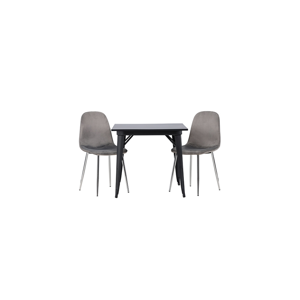 Spisegruppe Venture Home Tempe med 2 stk Eva Stoler