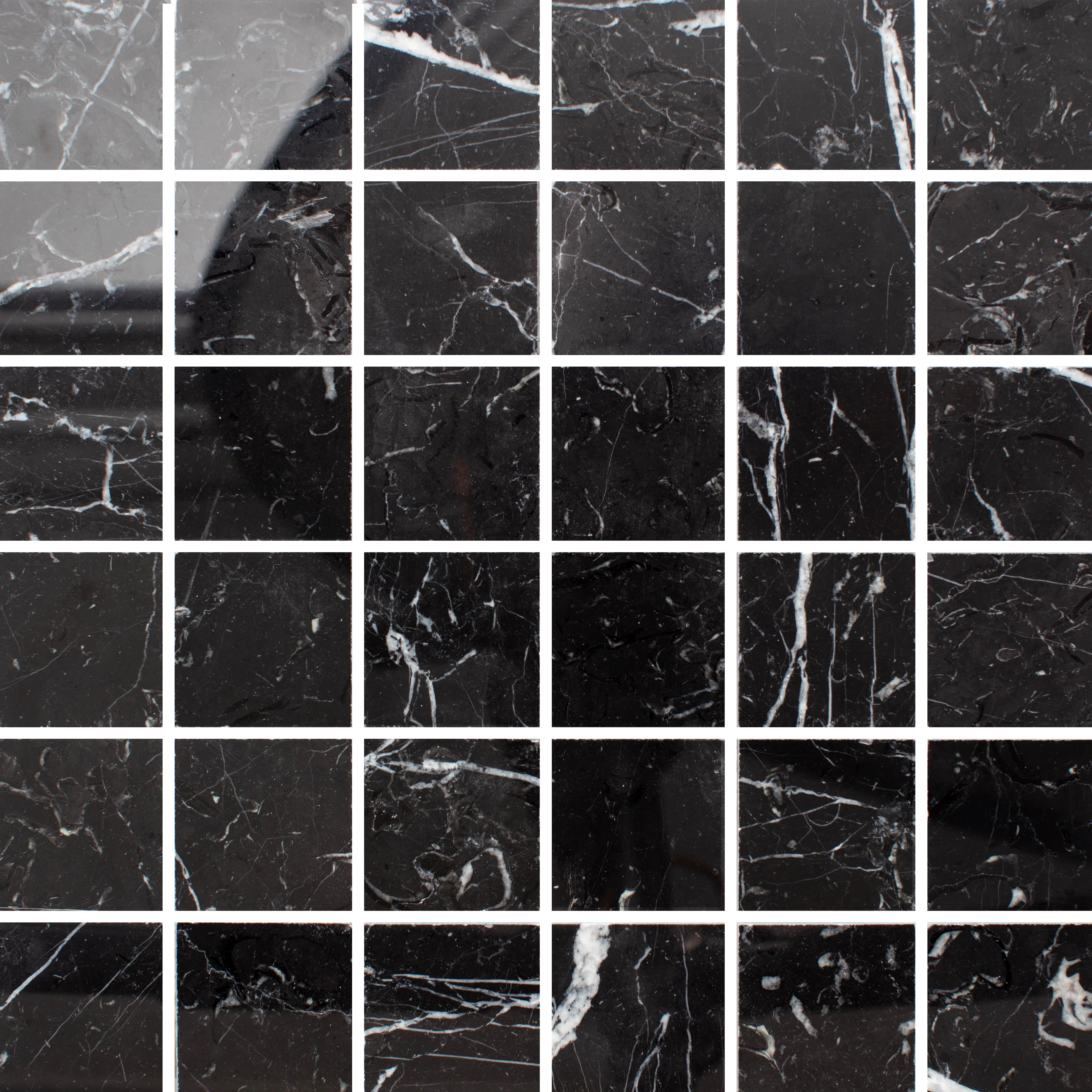 Marmor Arredo Nero Marquina Sort Polished 5x5 cm