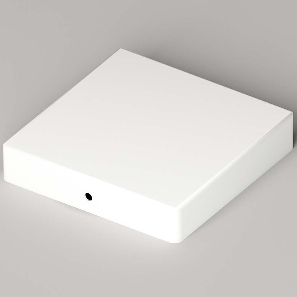 Platt stolplock vit 96 x 96 Hvit, 96x96 mm