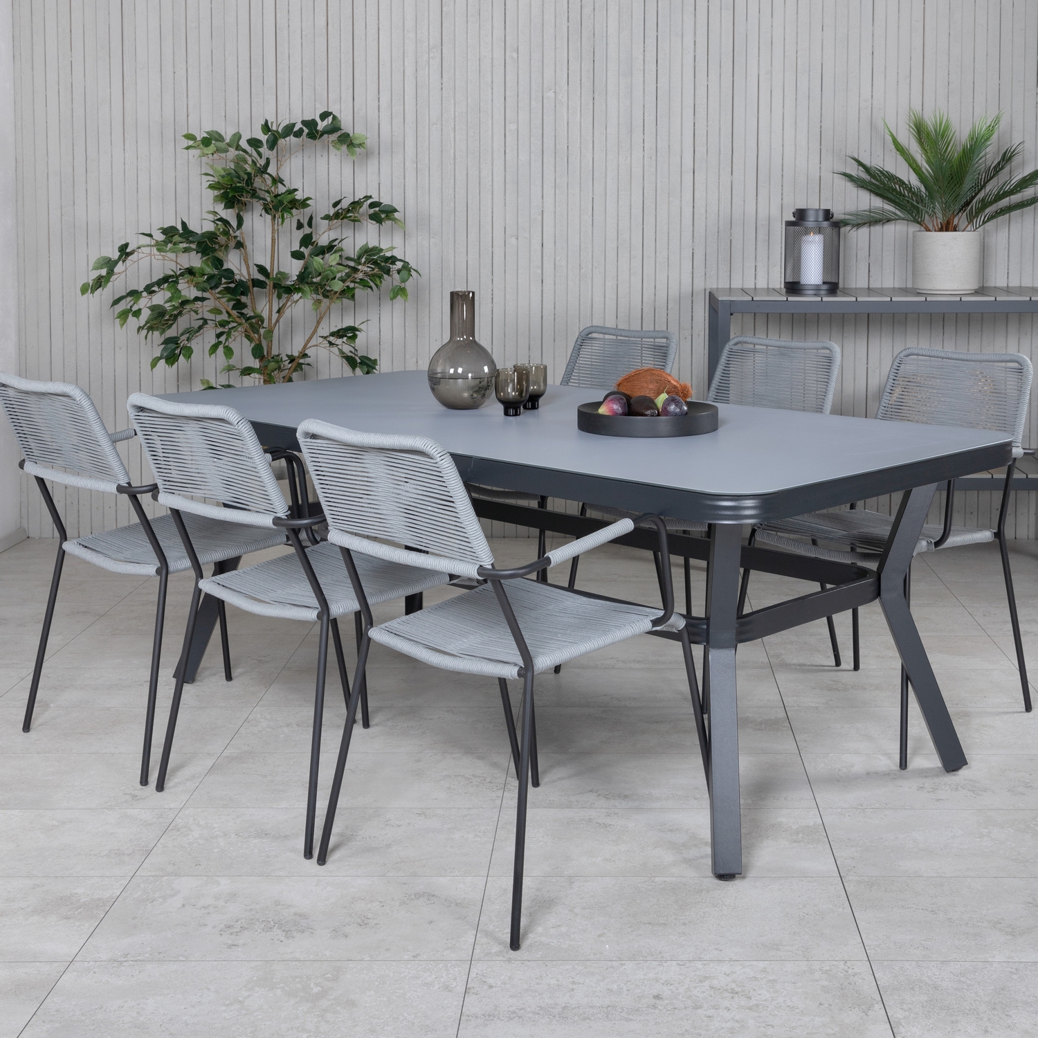 Spisegruppe Venture Home Vyn med 6 Lumi Spisestoler