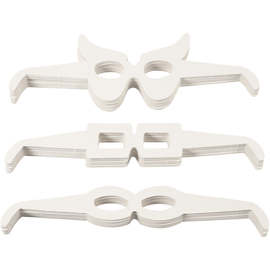 Briller Creativ Company Hvit L32 cm 230 g 160 stk/1 Pk