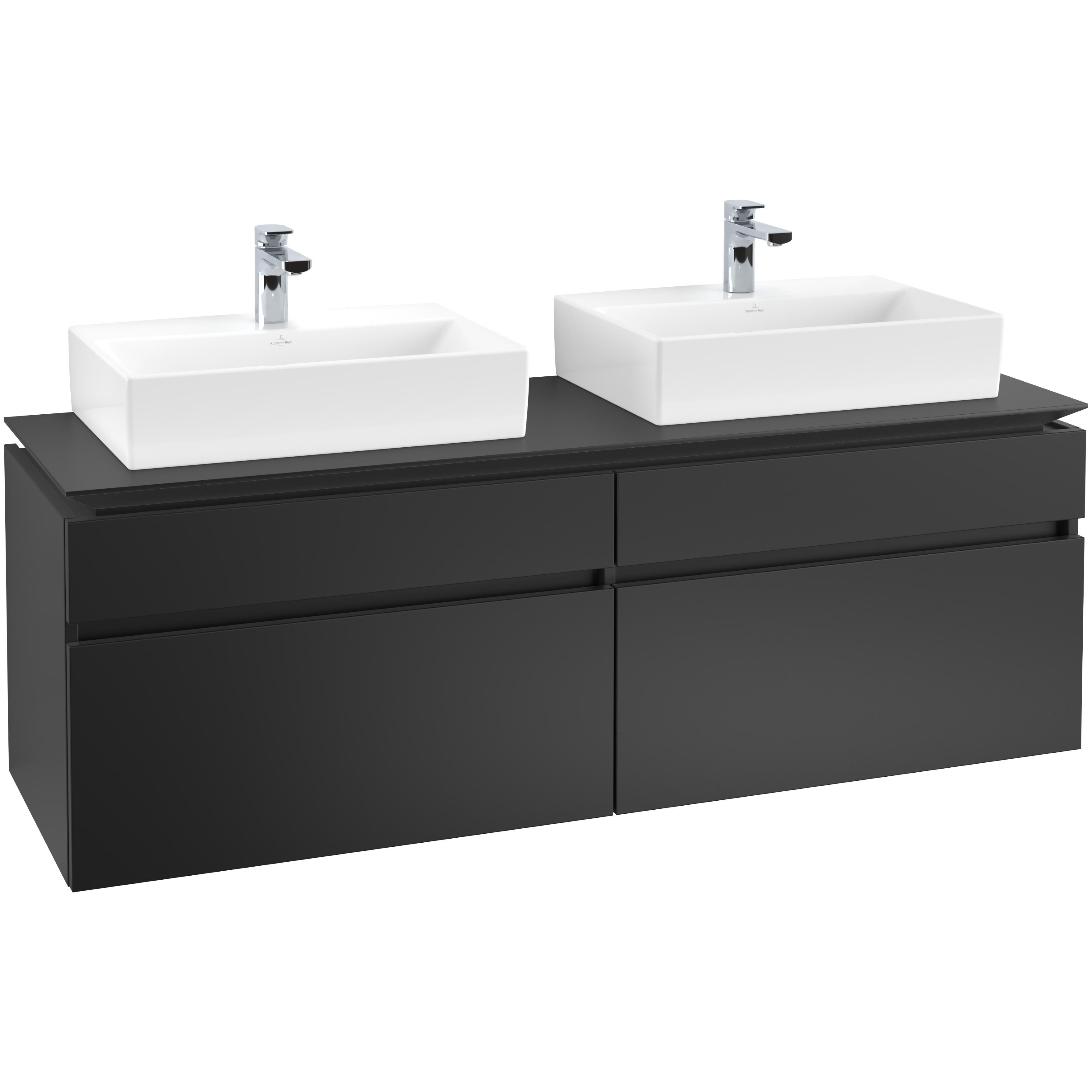 Tvättställsskåp Villeroy & Boch Legato 1600 med 4 Lådor för Två Tvättställ från Memento | badrum - badrumsmobler - tvattstallsskap-och-kommod | KakelKungen
