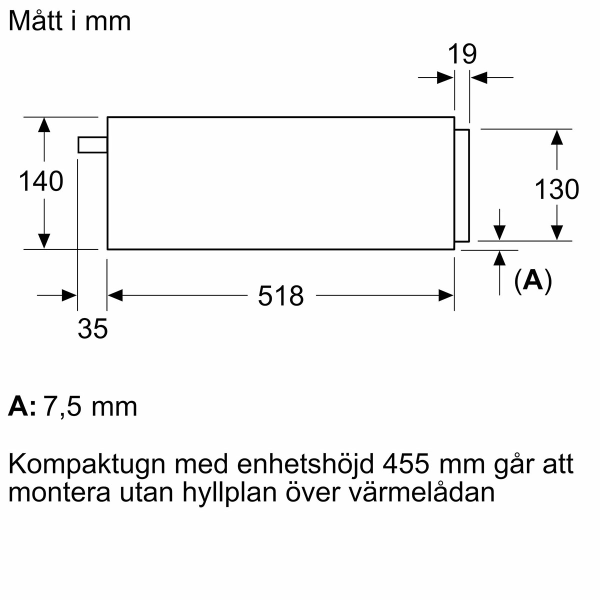 Varmeskuff Siemens iQ700 BI710C1B1