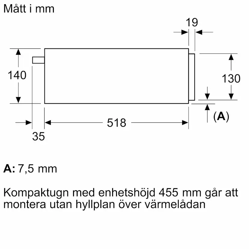 Varmeskuff Siemens iQ700 BI710C1B1