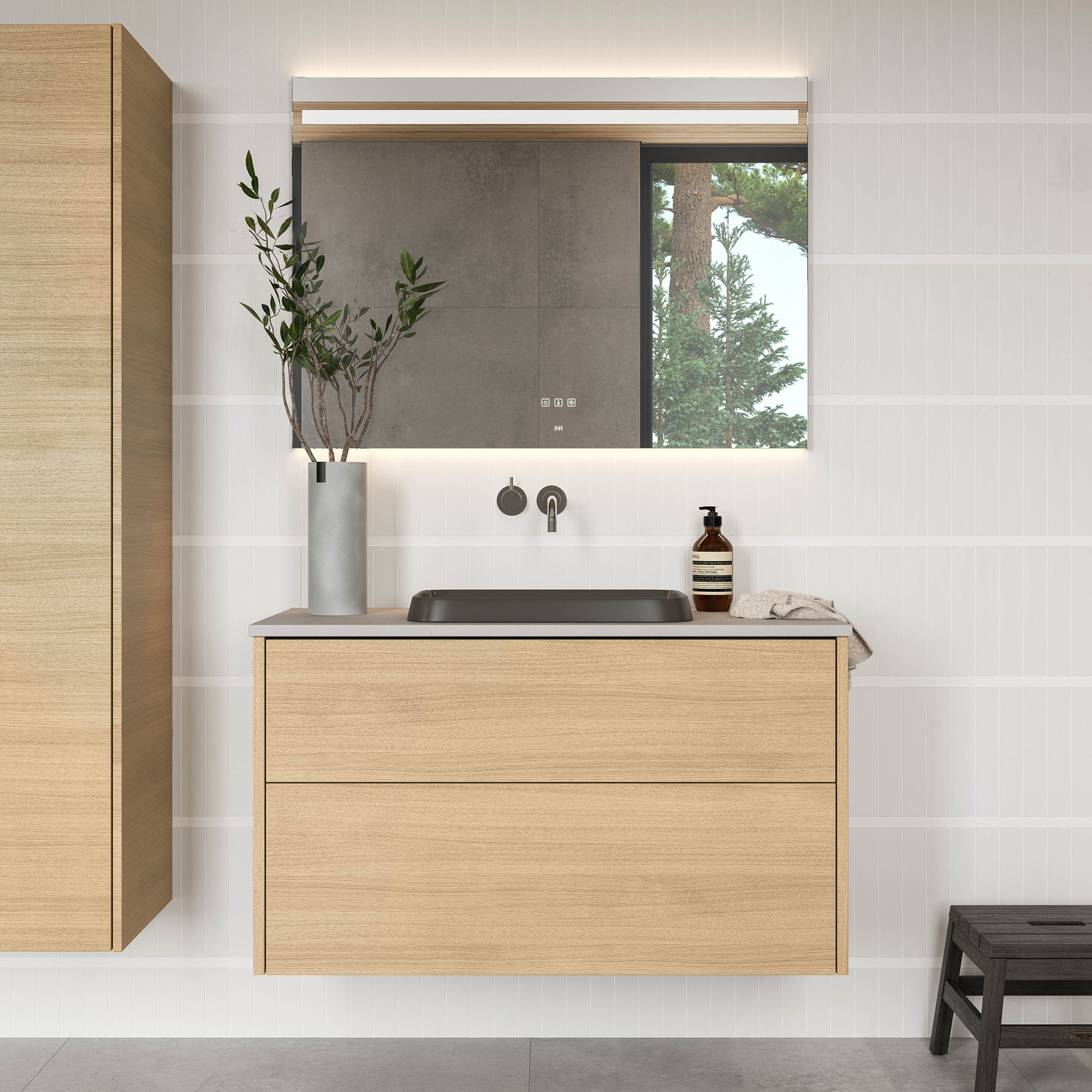 Bänkskiva INR Level Grand med Hål för Blandare