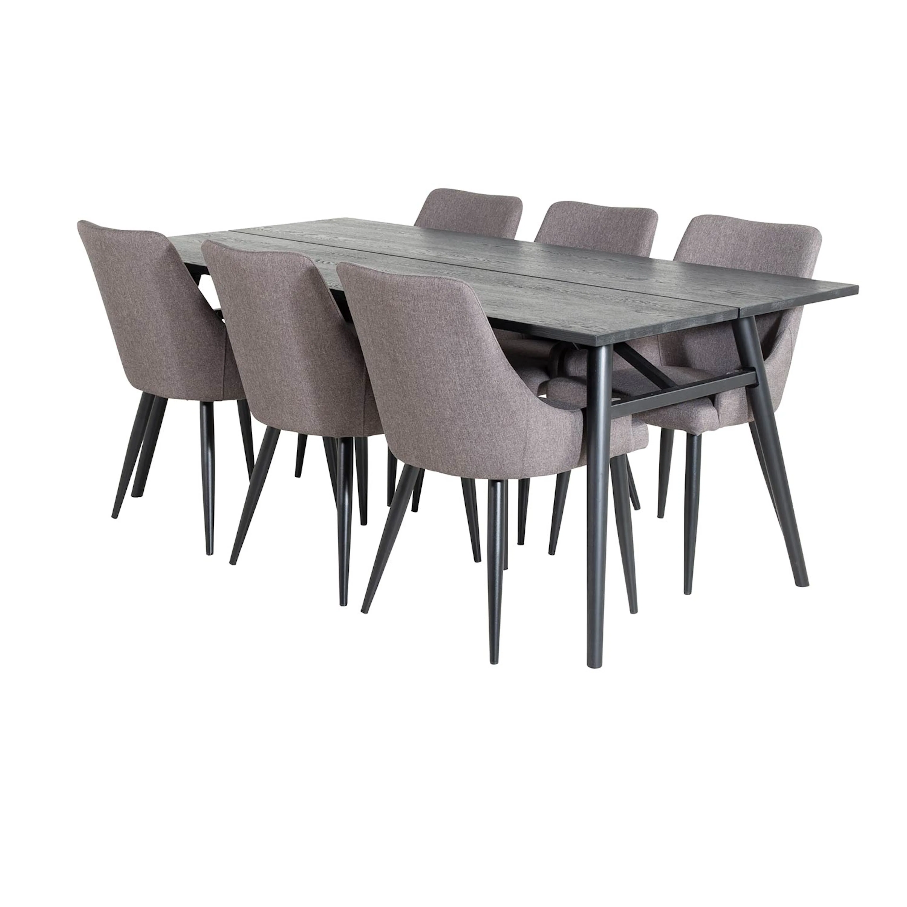 Spisegruppe Venture Home Salt med 6 Plake Stoler