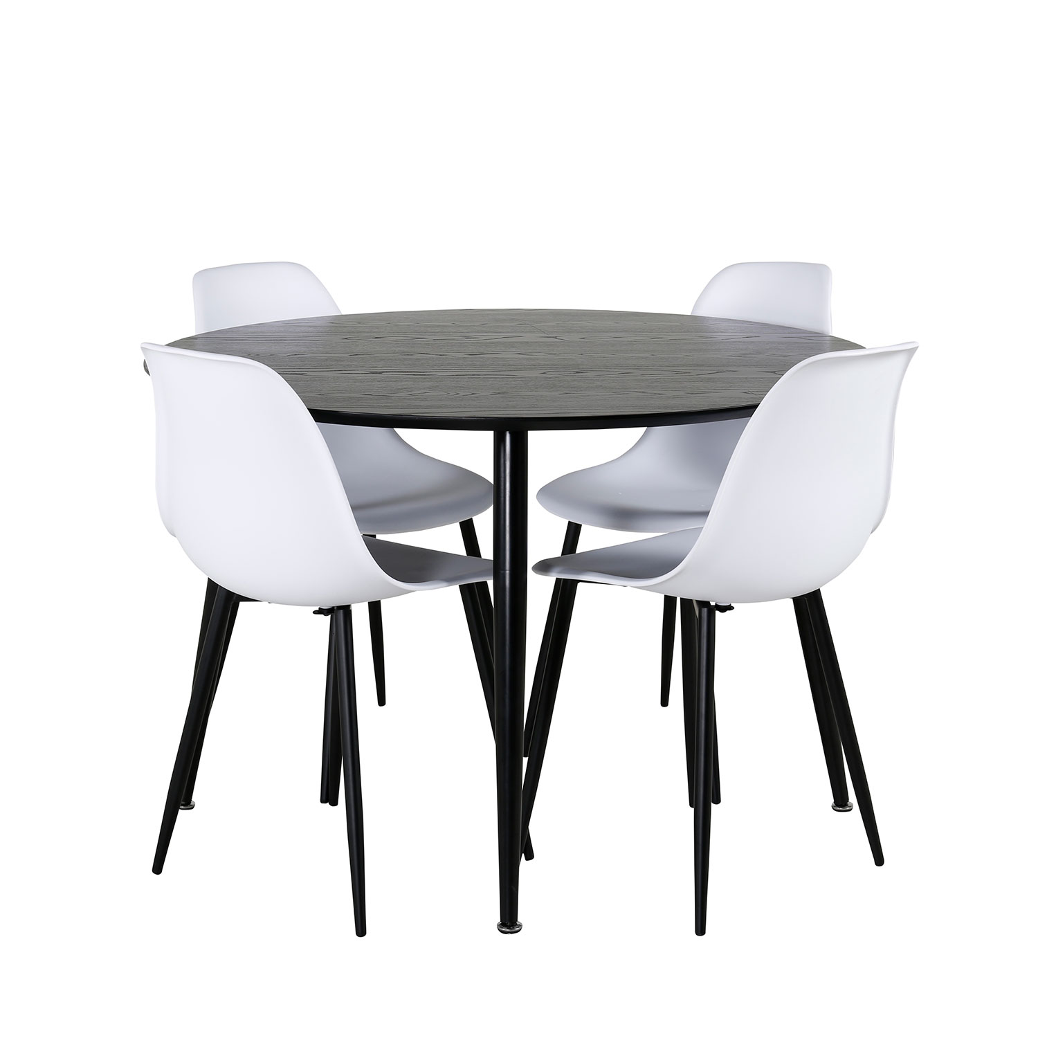 Spisegruppe Venture Home Dipp med 4 Polar Plastic Stoler