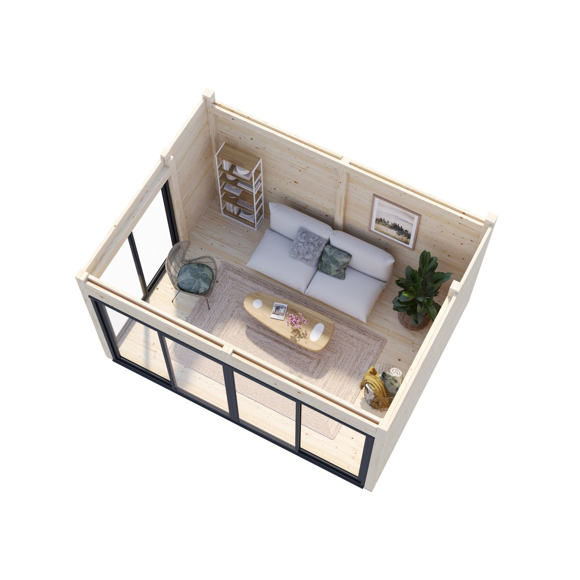 Hagestue Palmako Serena 13,4 m² Set 1 Slide Plus (inv. 12,6 m²)