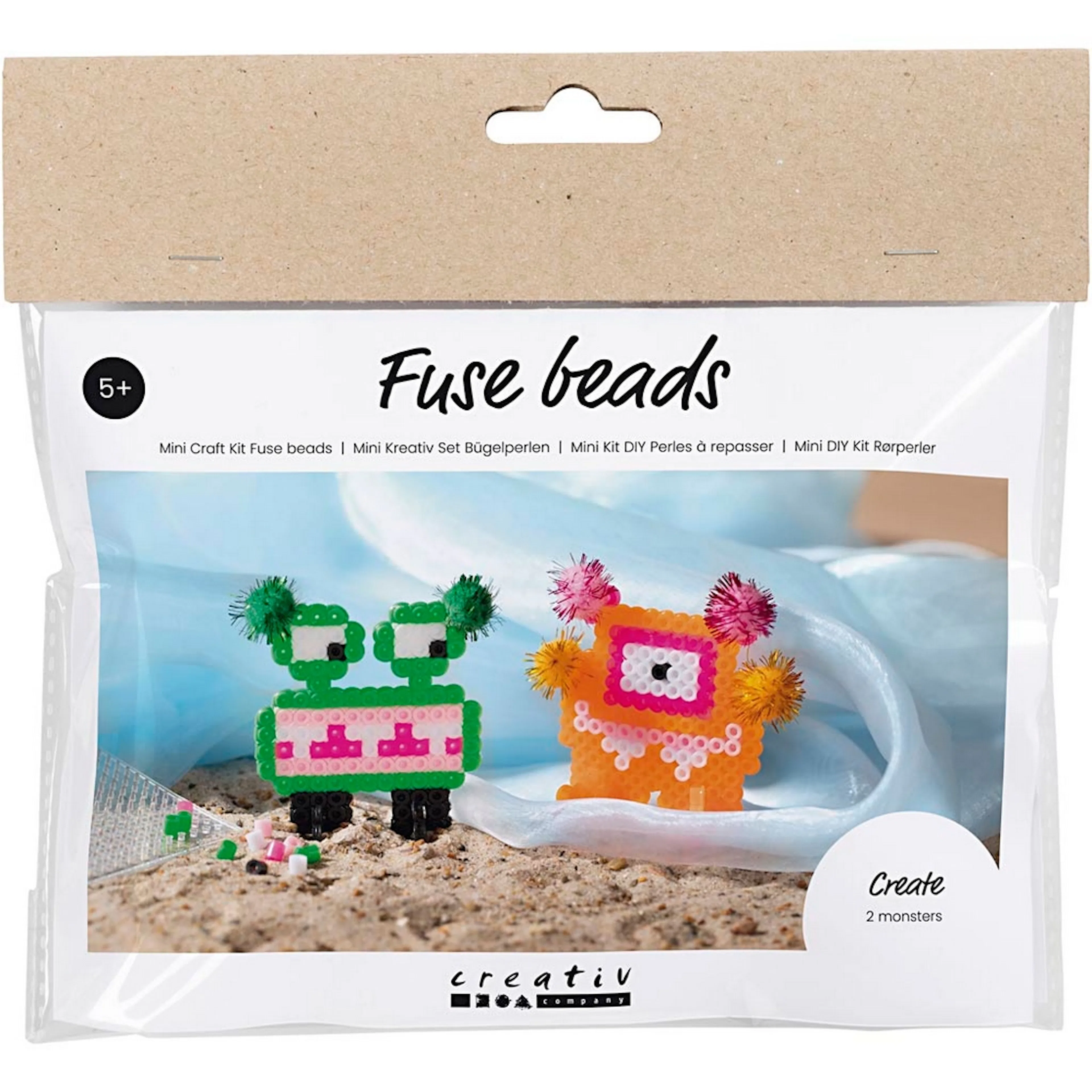Hobbysett Creativ Company Mini DIY Kit Rørperler Monster