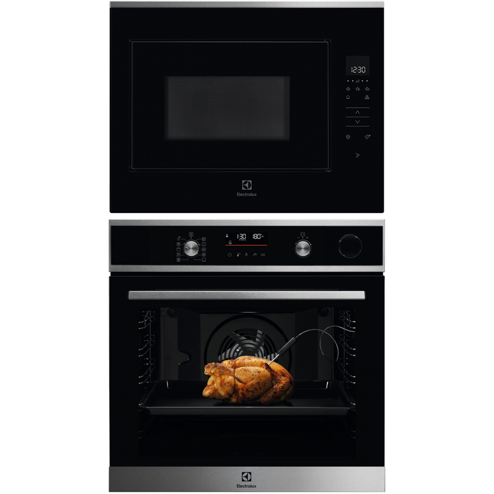 Ovn- og Mikrobølgepakke Electrolux COP840X + KMFE264TEX med SteamCrisp Pyrolyse og Wifi