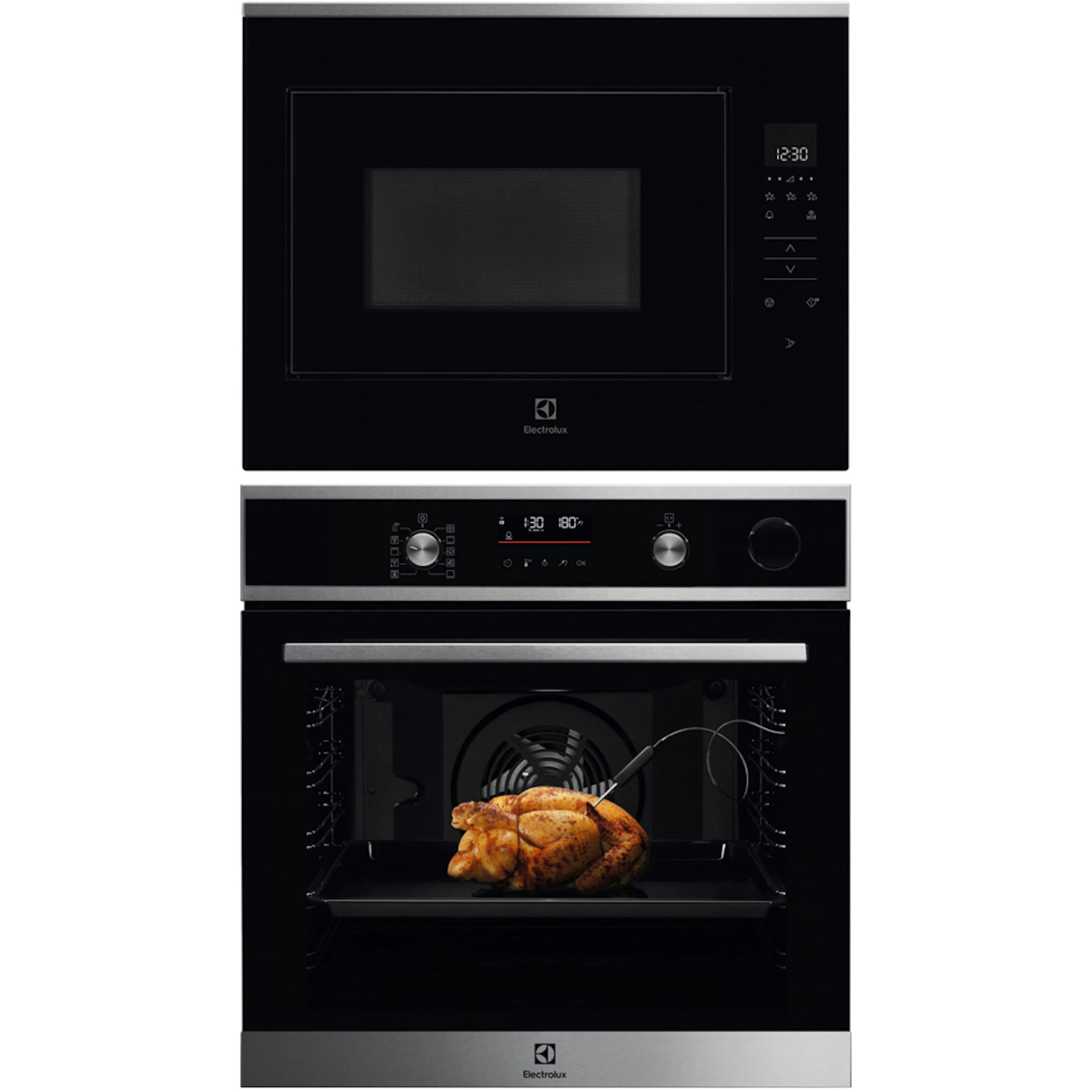 Ovn- og Mikrobølgepakke Electrolux COP840X + KMFE264TEX med SteamCrisp Pyrolyse og Wifi