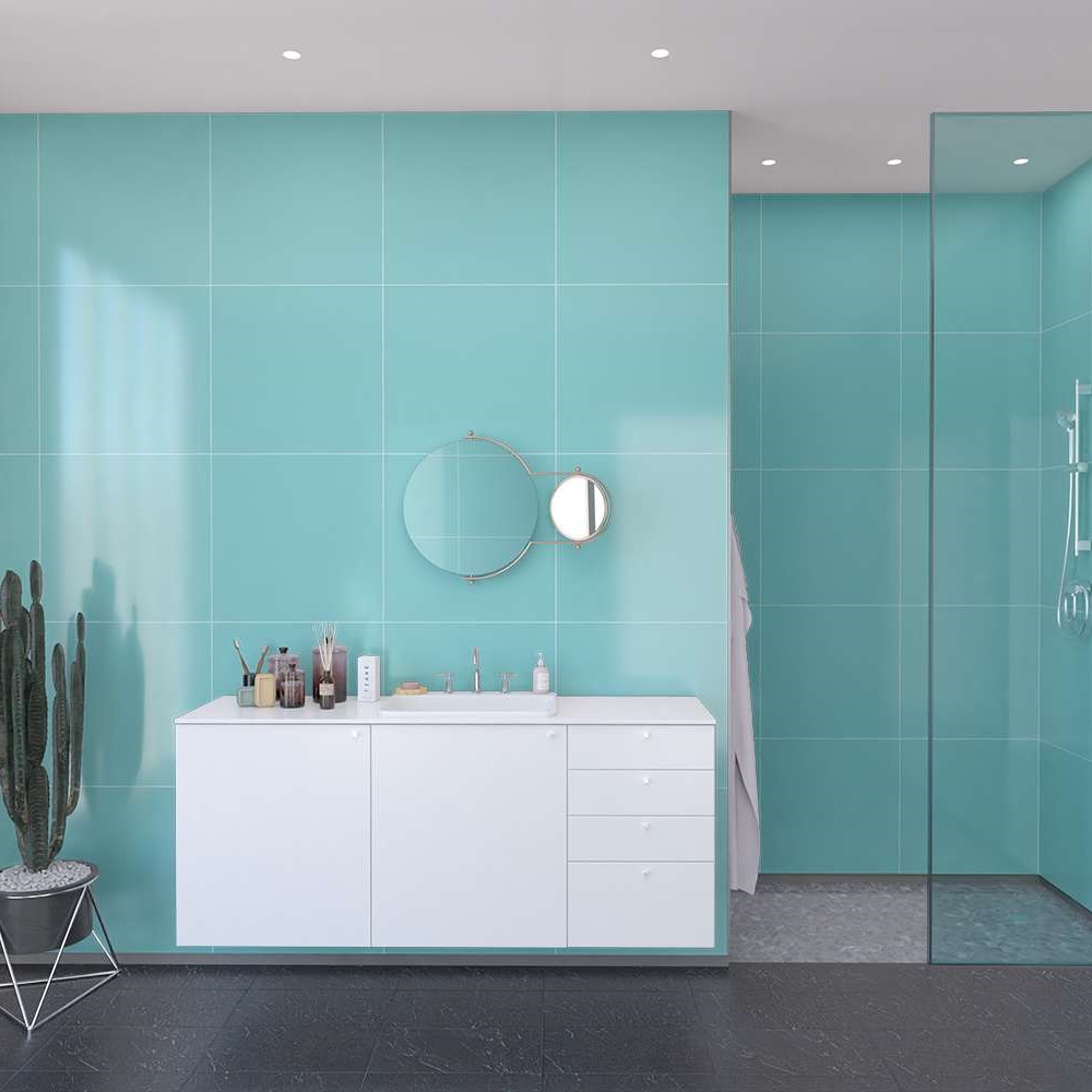 Baderomspanel Fibo 2212-6060 Aquamarine