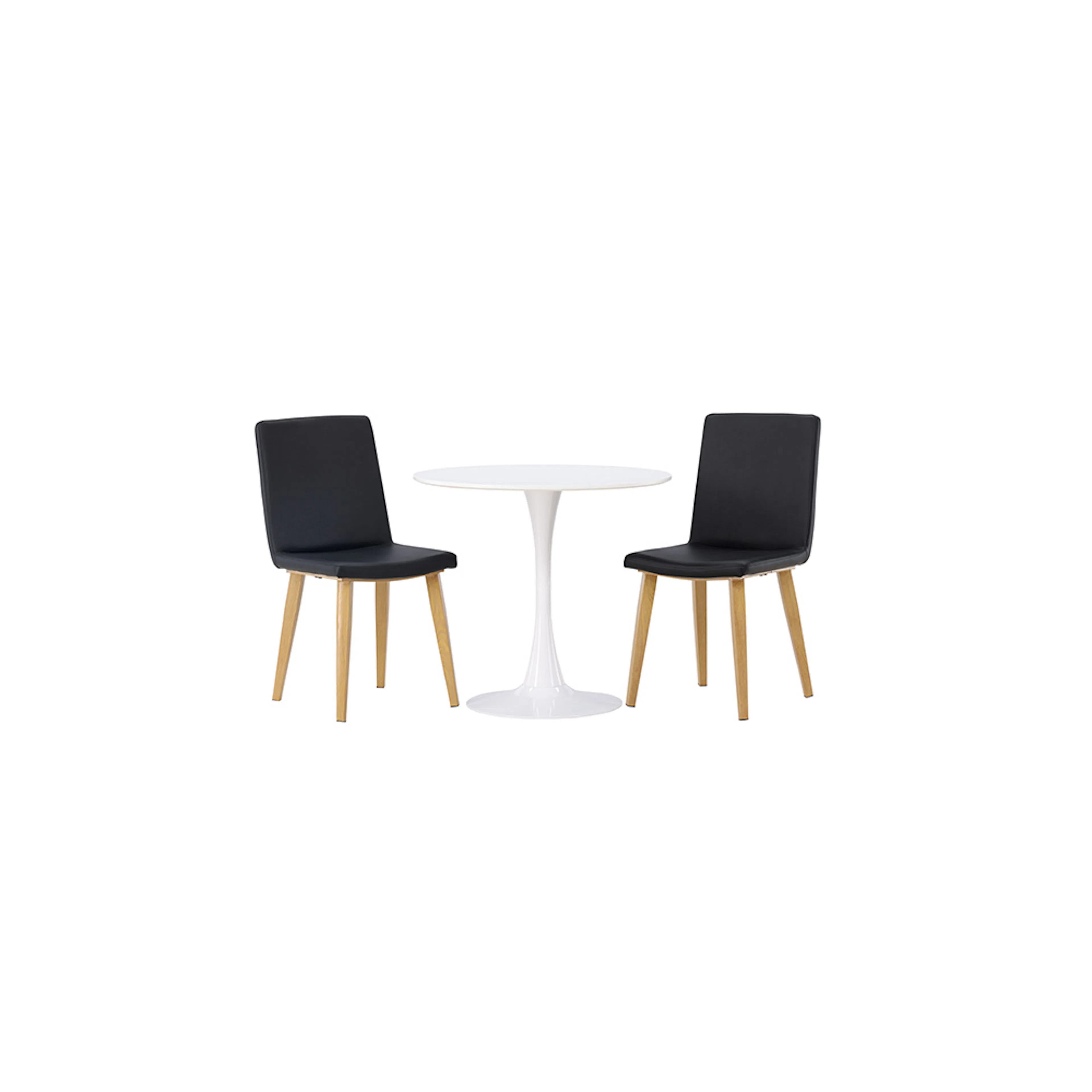 Spisegruppe Venture Home Hamden Ø80 cm med 2 stk Today Stoler