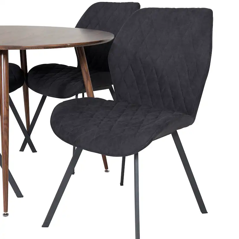 Spisegruppe Venture Home Plake med 4 Geneva Stoler Rundt