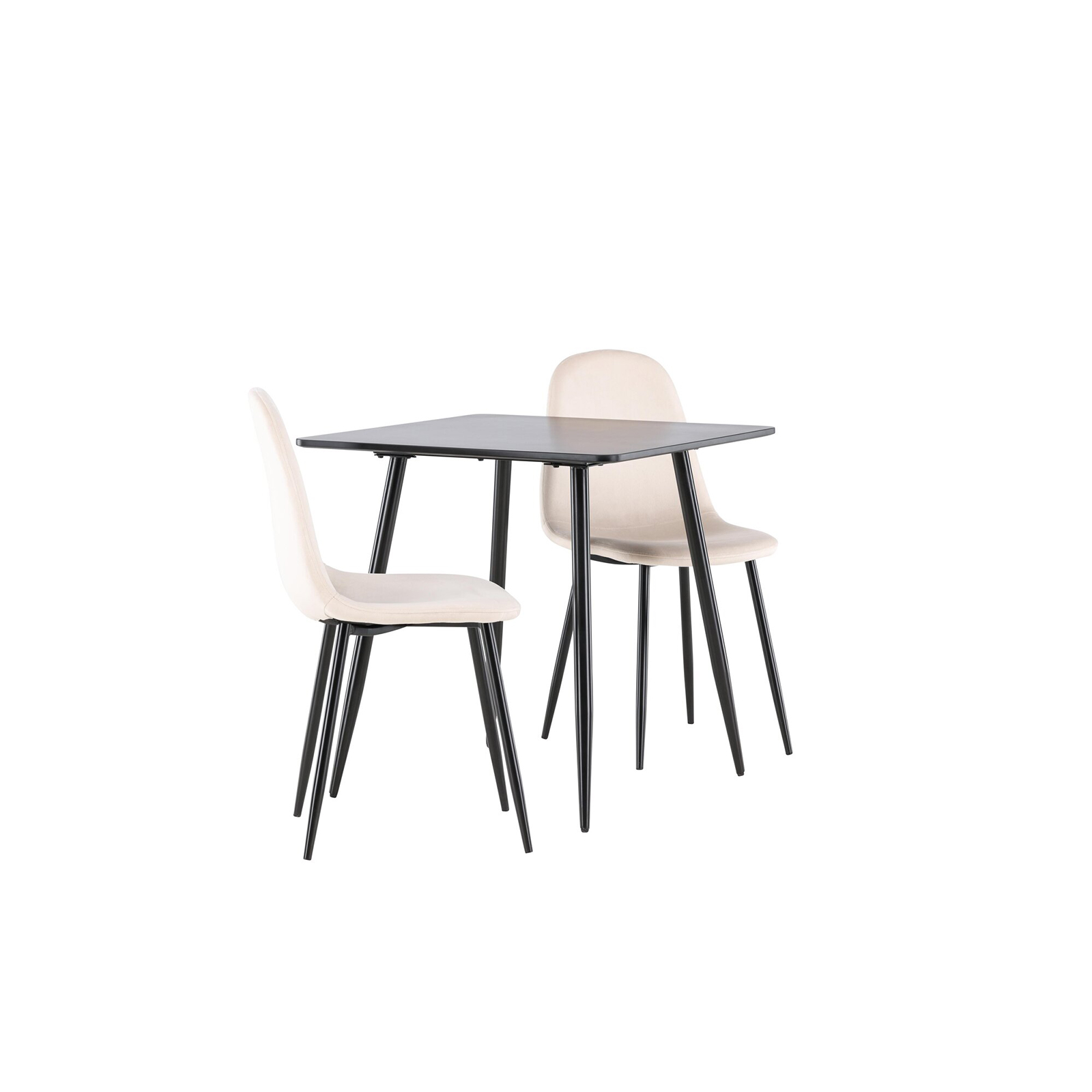 Spisegruppe Venture Home Polar 75 med 2 stk Polar Stoler Fløyel