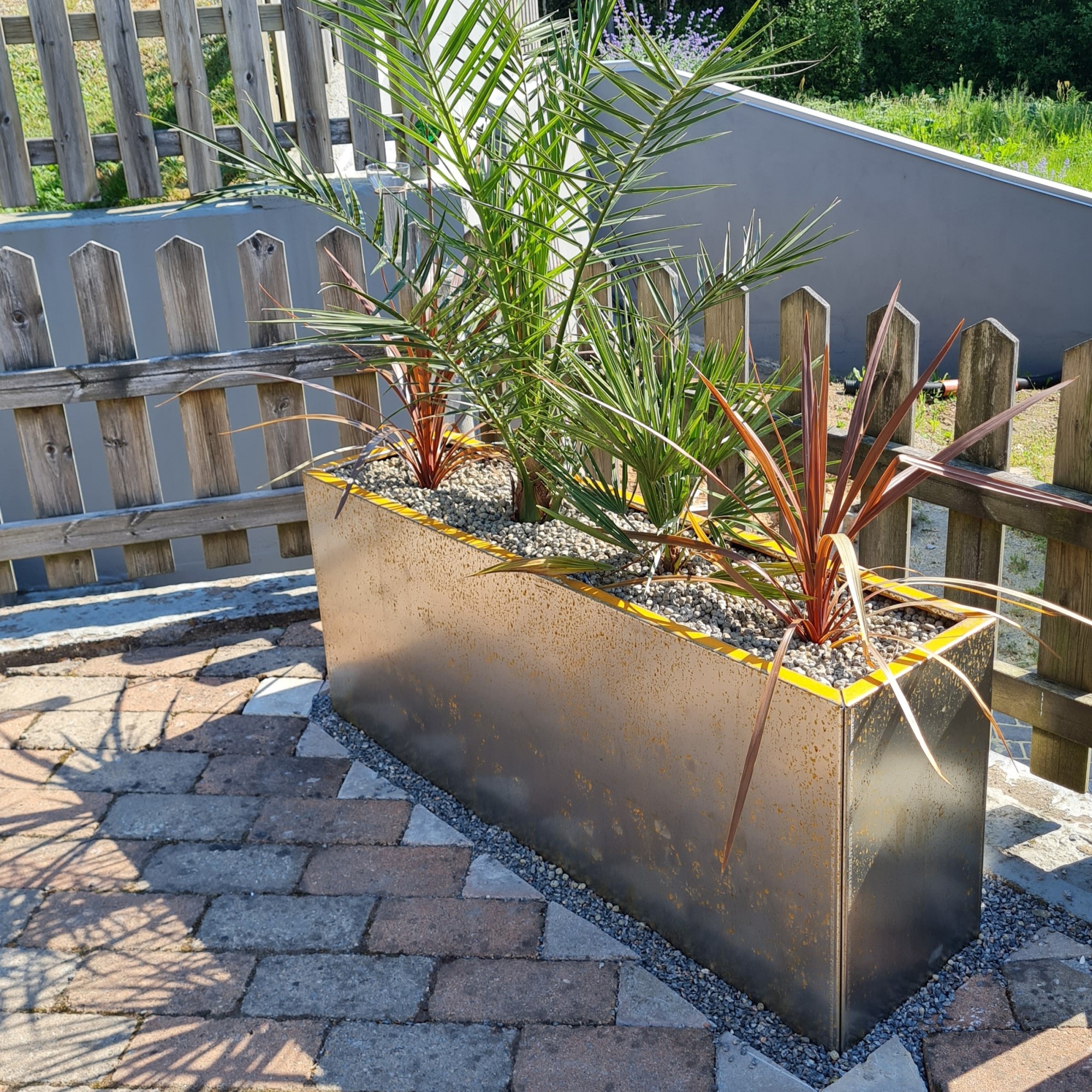 Blomsterkasse Recal Corten 120x30x60